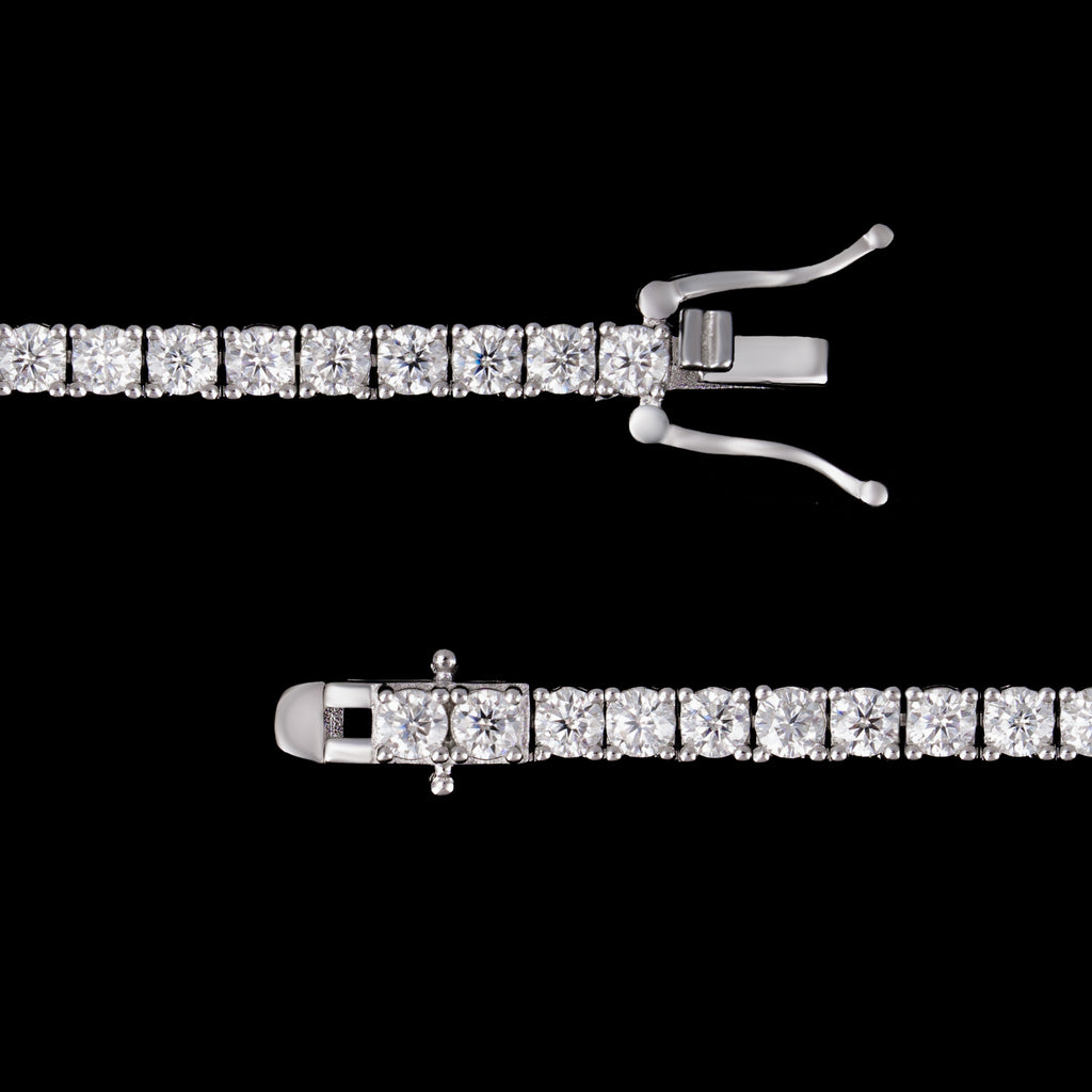 3MM Butterfly Moissanite Tennis Chain Necklace