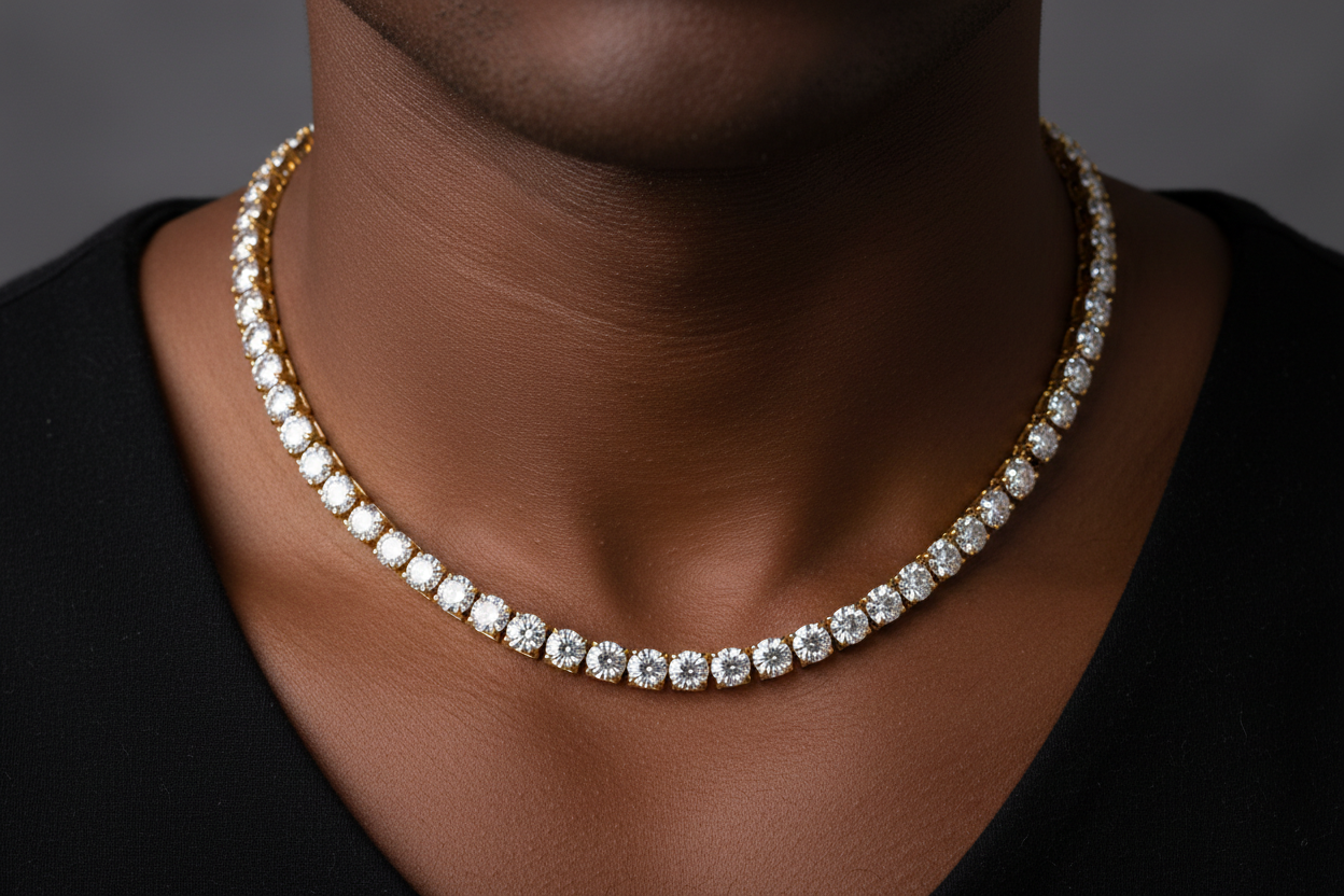 14K gold Moissanite Tennis Chain 3mm VS 4mm VS 5mm(2026 Guide)