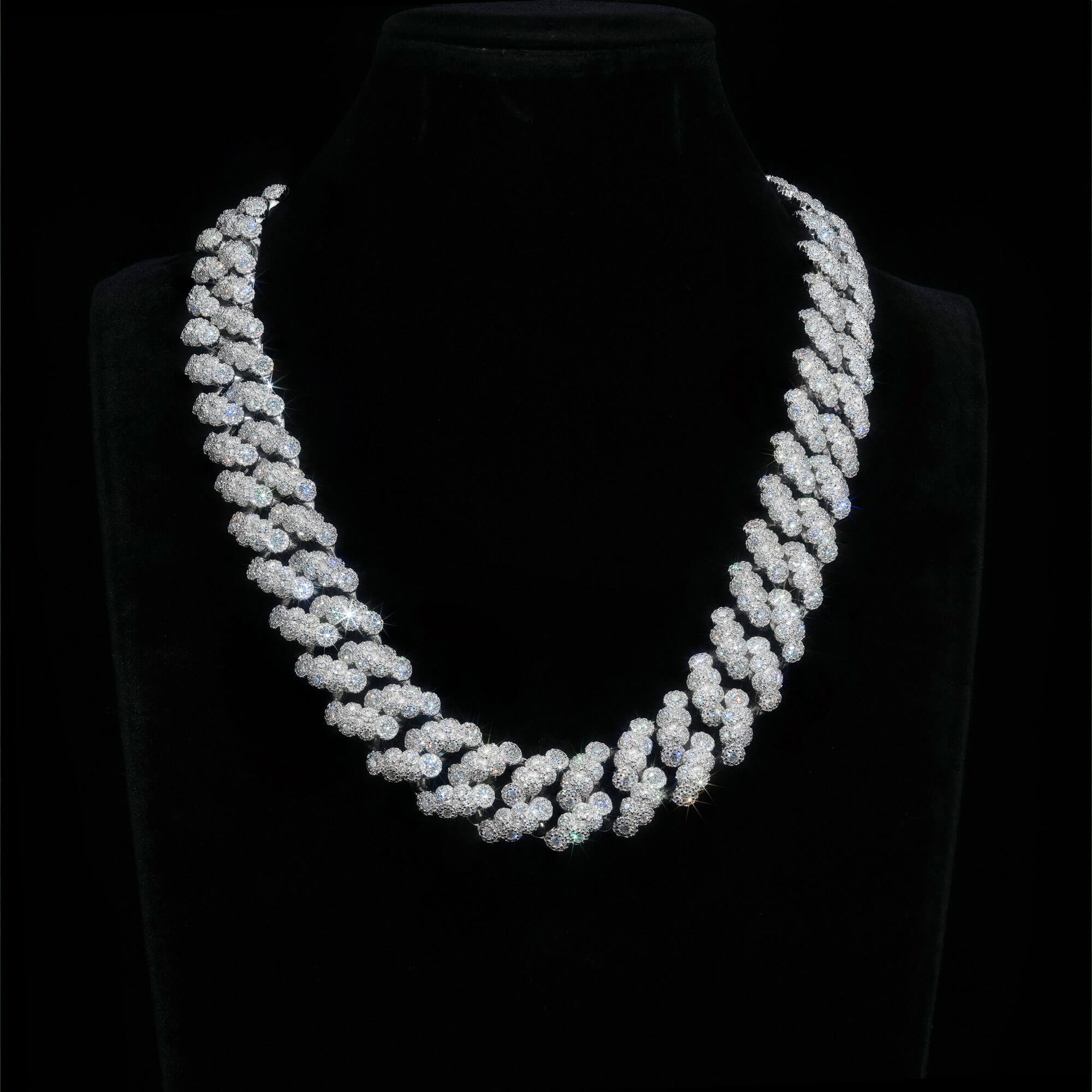 21MM Dog Paw VVS Moissanite Cuban Link Chain