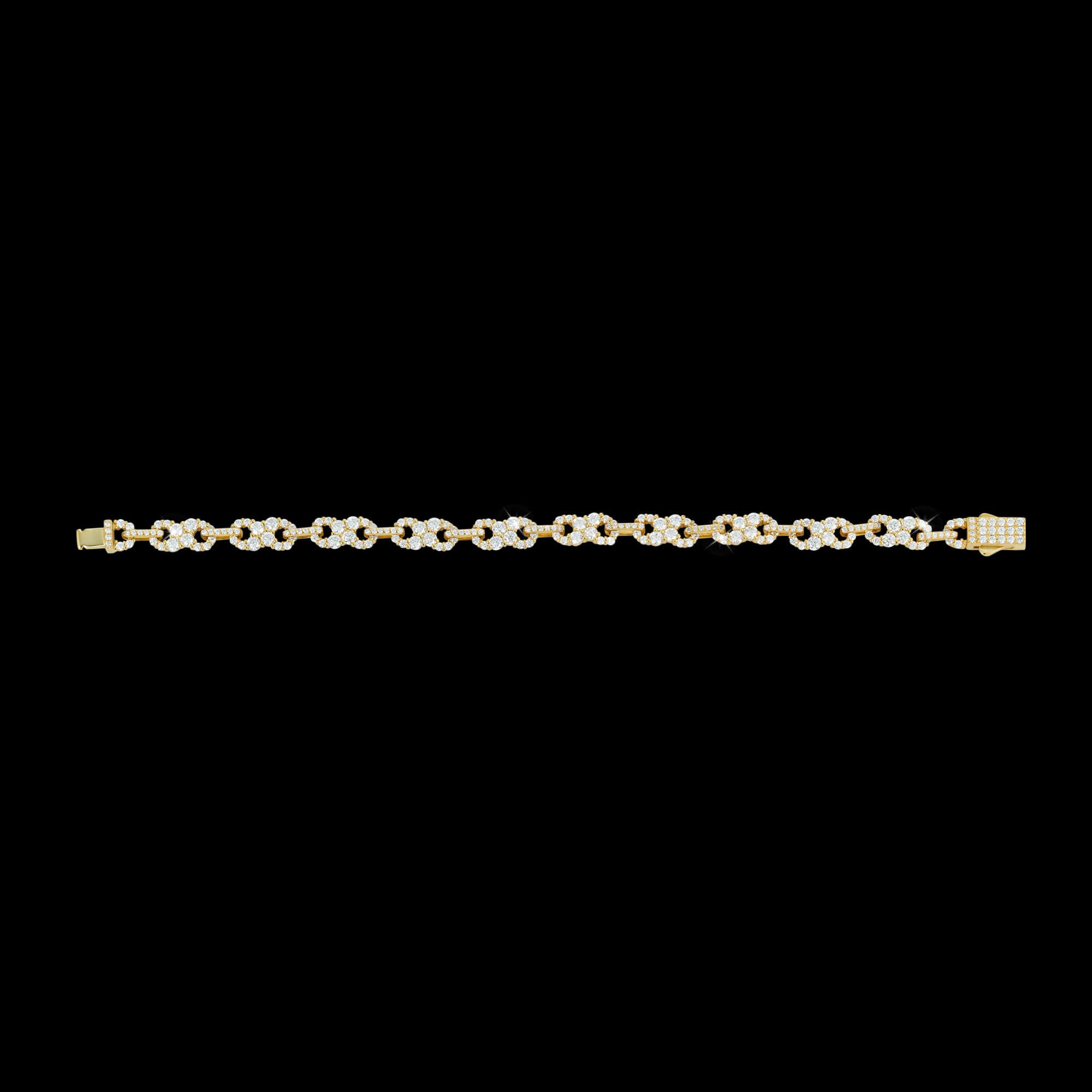 Diamond-Shaped Figure 8 VVS Moissanite Bracelet – alternate product view 4