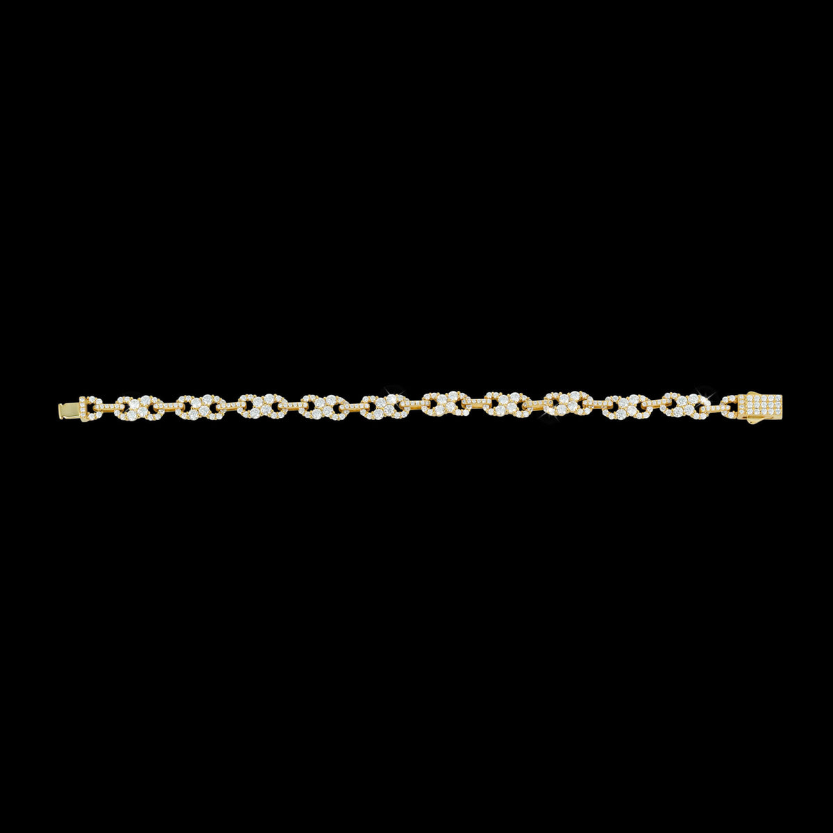Diamond-Shaped Figure 8 VVS Moissanite Bracelet – alternate product view 4