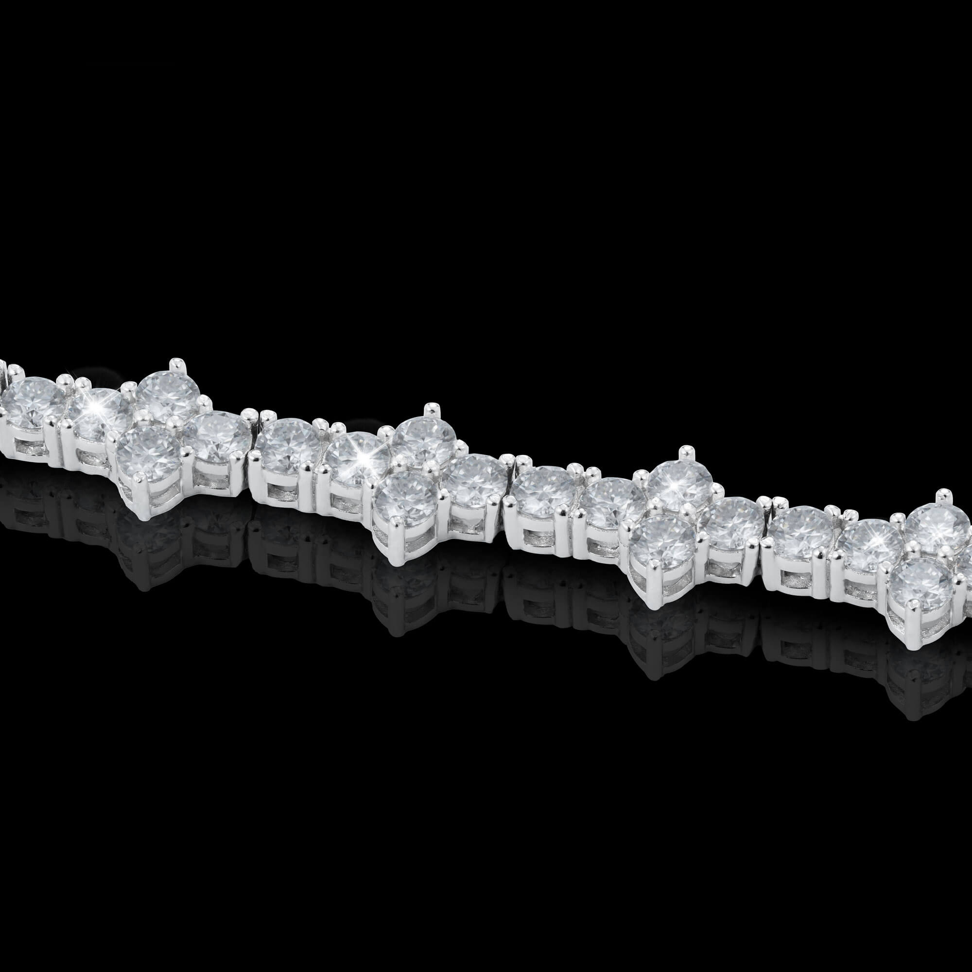 3MM Cross VVS Moissanite Tennis Bracelet – alternate product view 3