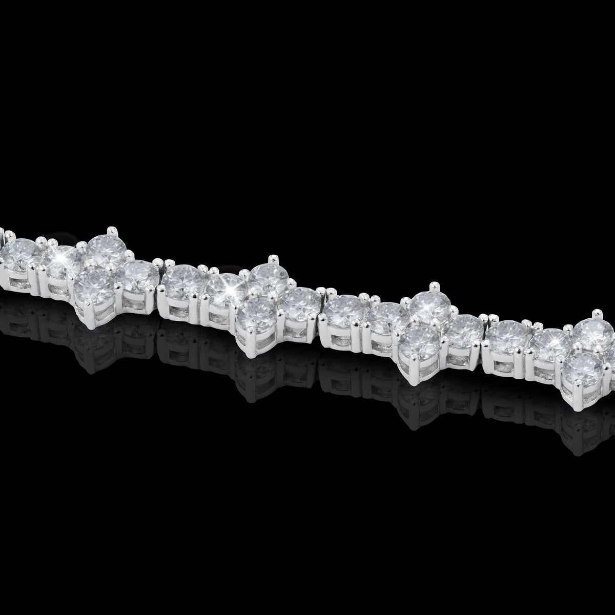 3MM Cross VVS Moissanite Tennis Bracelet – alternate product view 3