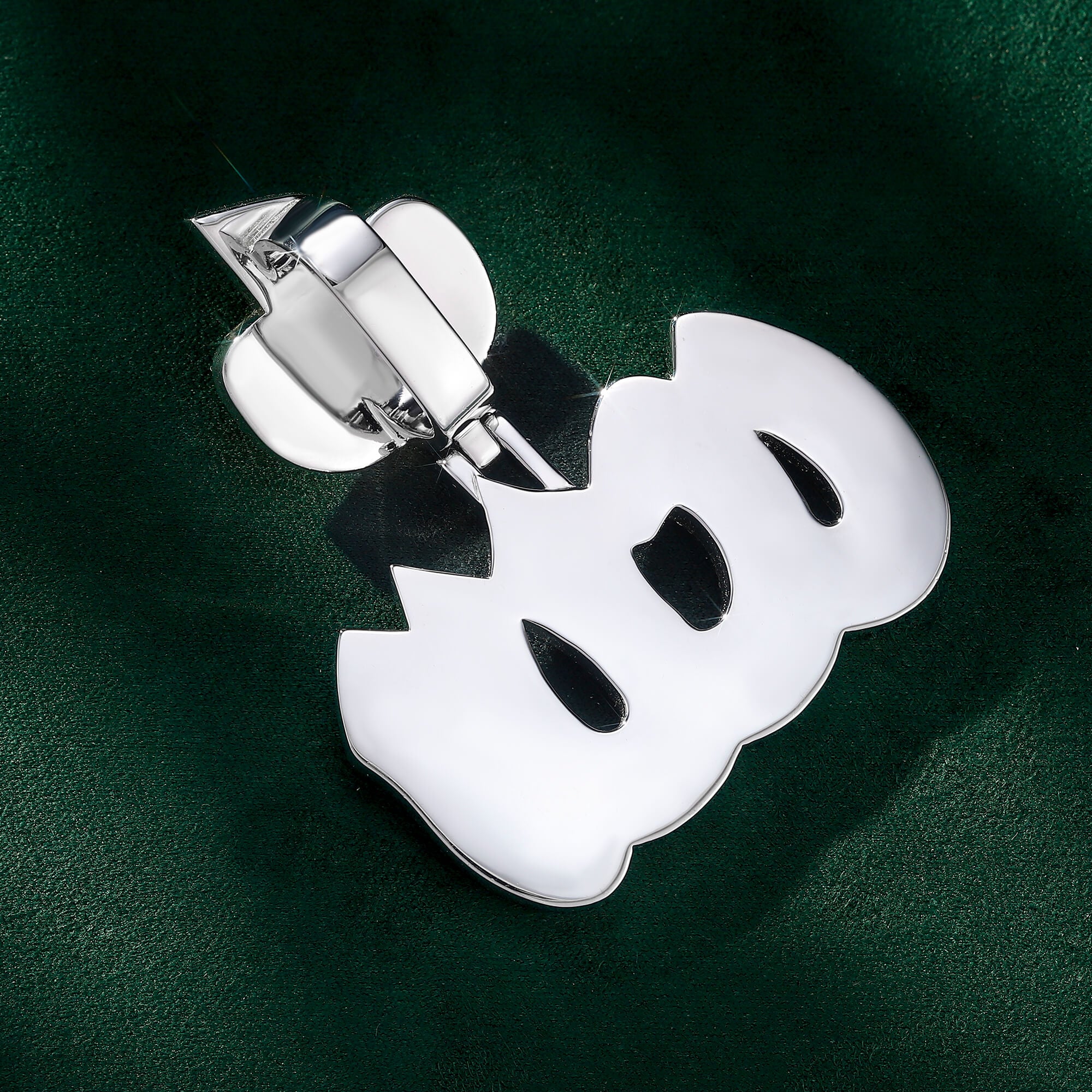 Moissanite 4.42 ctw Fancy Cut Color Allah Pendant – alternate product view 4
