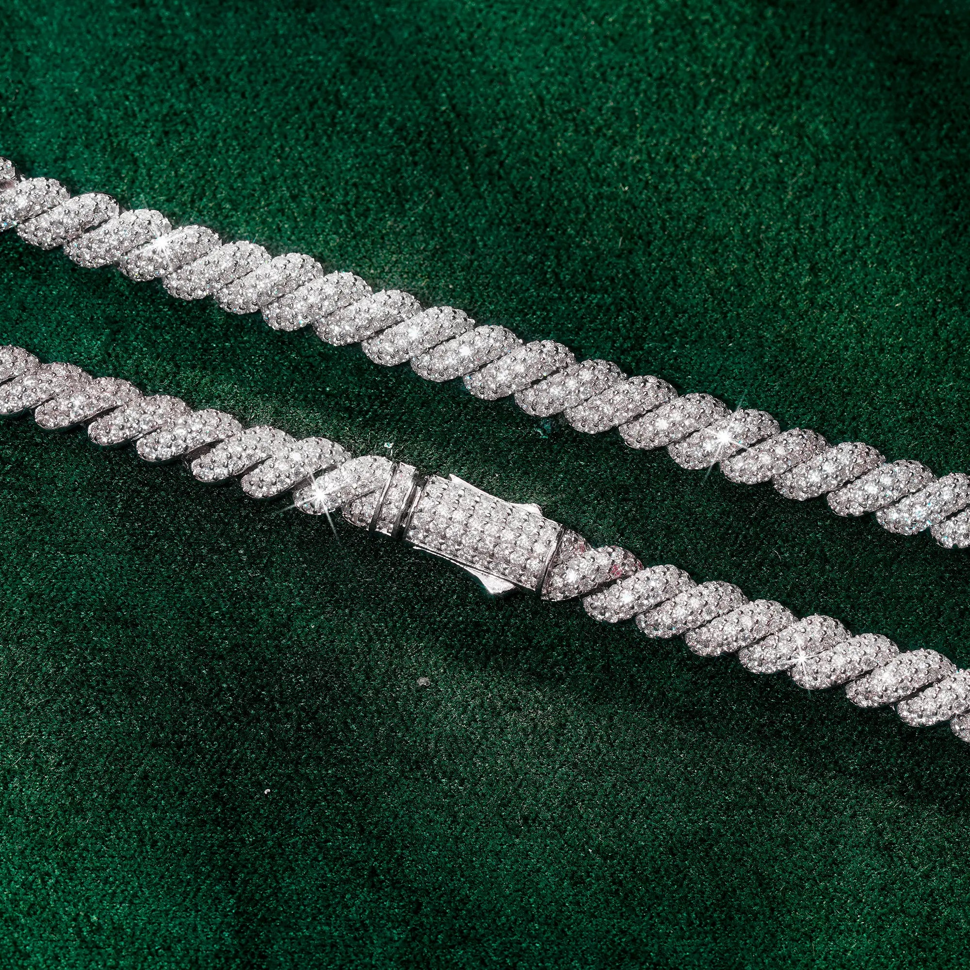 8mm 22-inch silver rope chain necklace