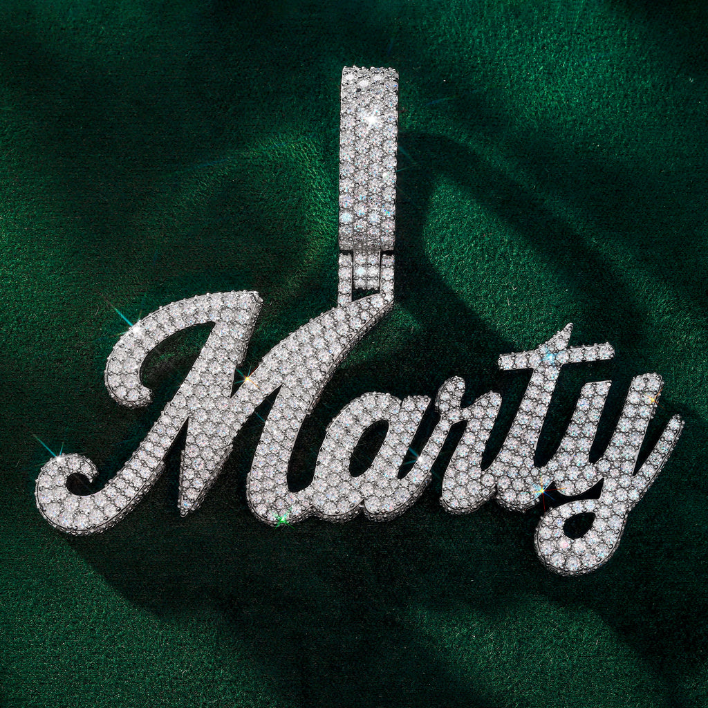 SOMMARNOX Exclusive Custom Diamond-Encrusted Name Pendant