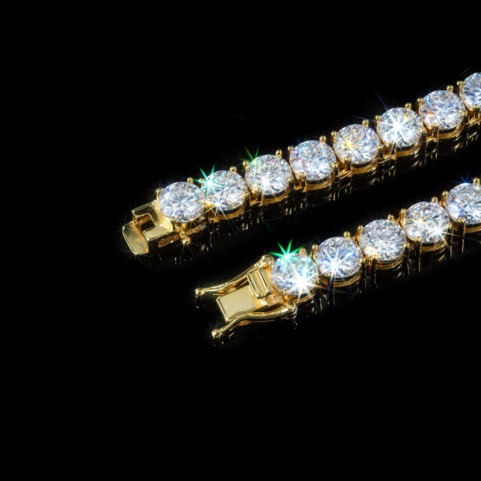 3MM 4MM 5MM 6.5MM Moissanite Tennis Chain Necklace – alternate product view 14