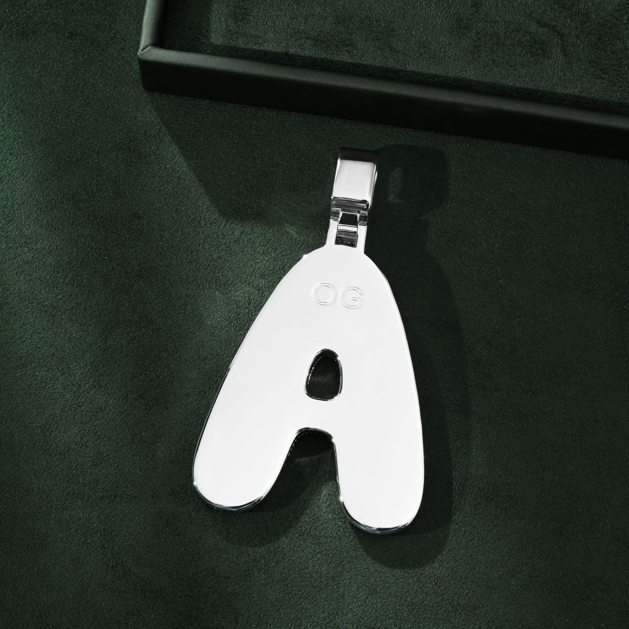 Custom Letter A VVS Moissanite Pendant