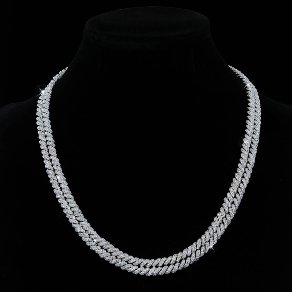 5MM Iced Out Rope Chain Fully Moissanite Hip Hop Twisted Chain – alternate product view 5