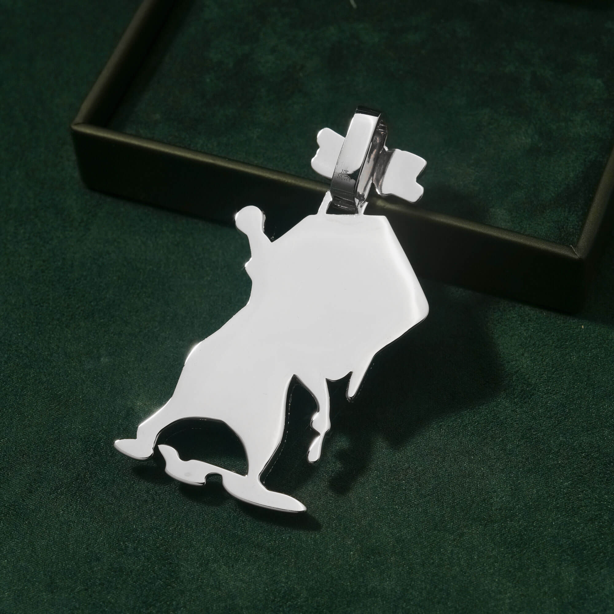 Fully Iced Cartoon Character Pendant Hip Hop Moissanite Piece – alternate product view 4