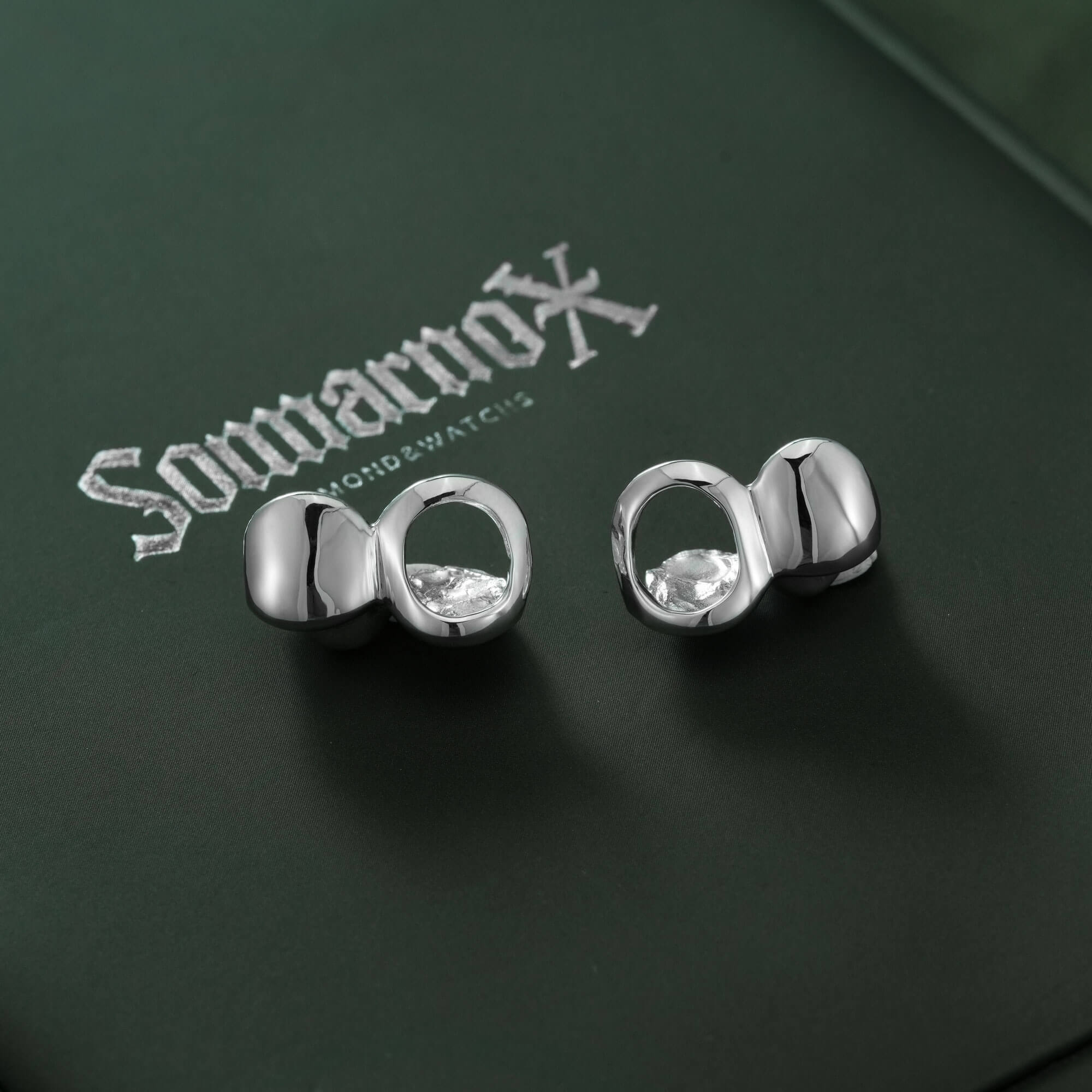 Custom Open Face Silver Grillz