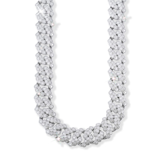 21MM Dog Paw VVS Moissanite Cuban Link Chain