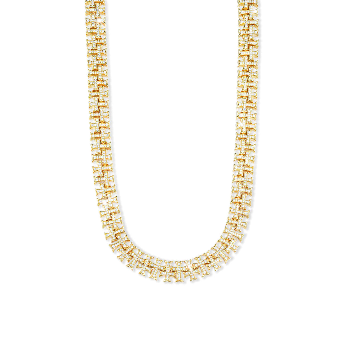 10MM Iced Out Cross VVS Moissanite Cuban Link Chain – alternate product view 8