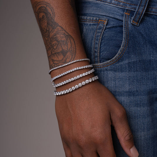 3MM 4MM 5MM 6.5MM Moissanite Tennis Bracelet