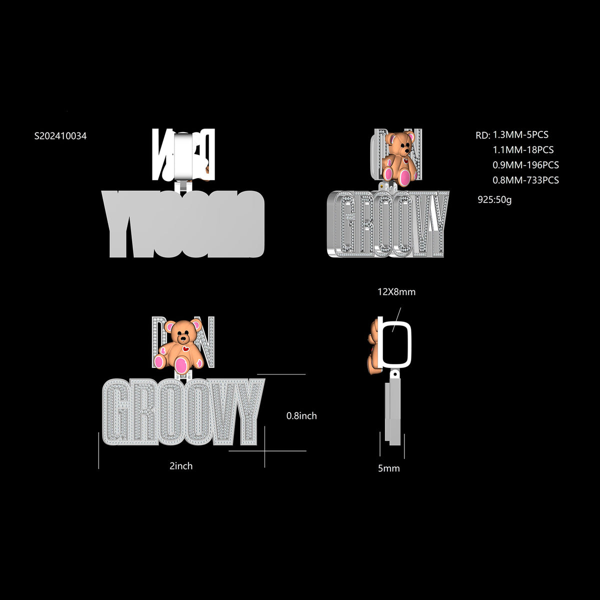 Custom Jewelry CAD Design Deposit – alternate product view 2