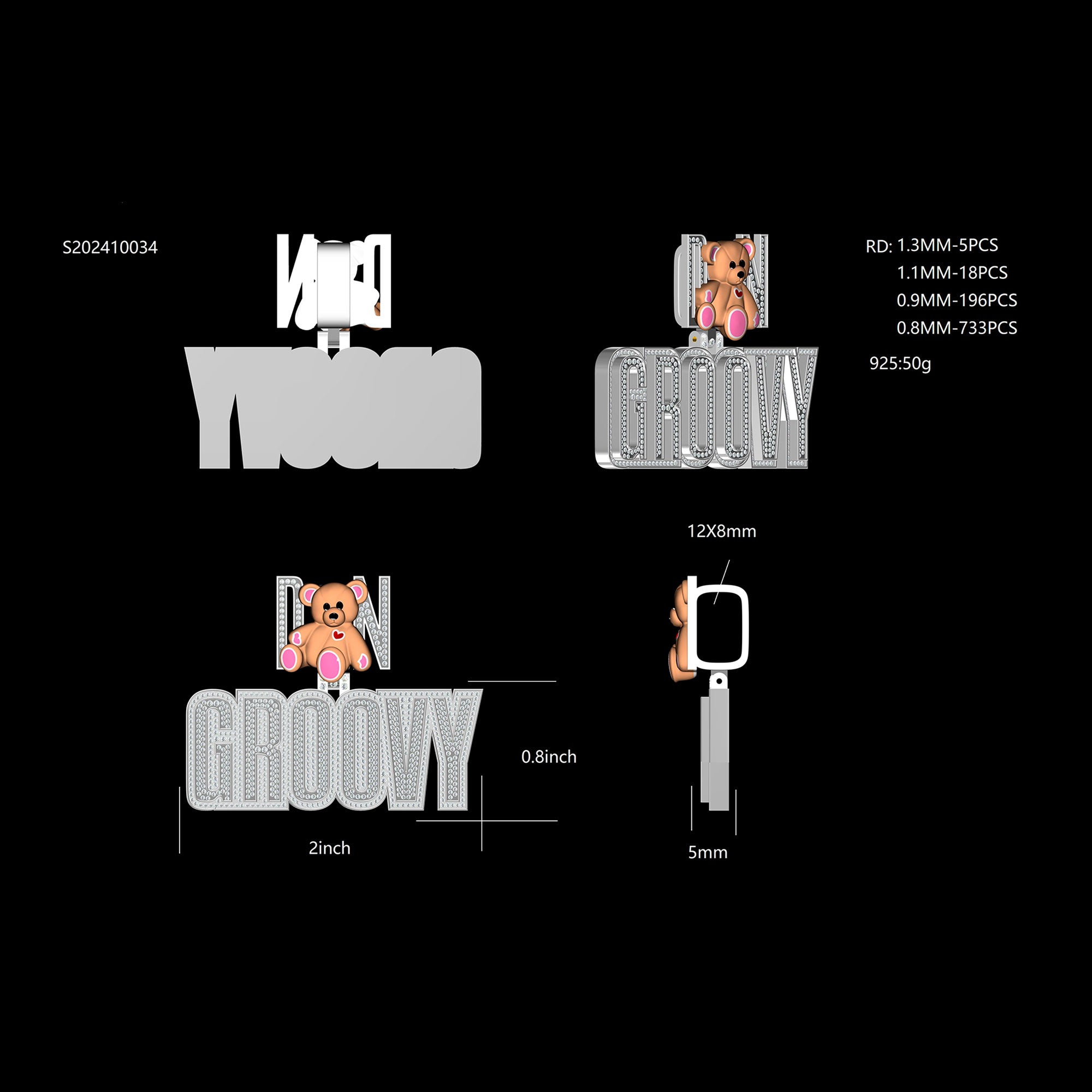 Custom Jewelry Cad Design Deposit（After Placing The Order, We Will Contact You With Jewelry Design.The total amount of custom jewelry that can be deducted）