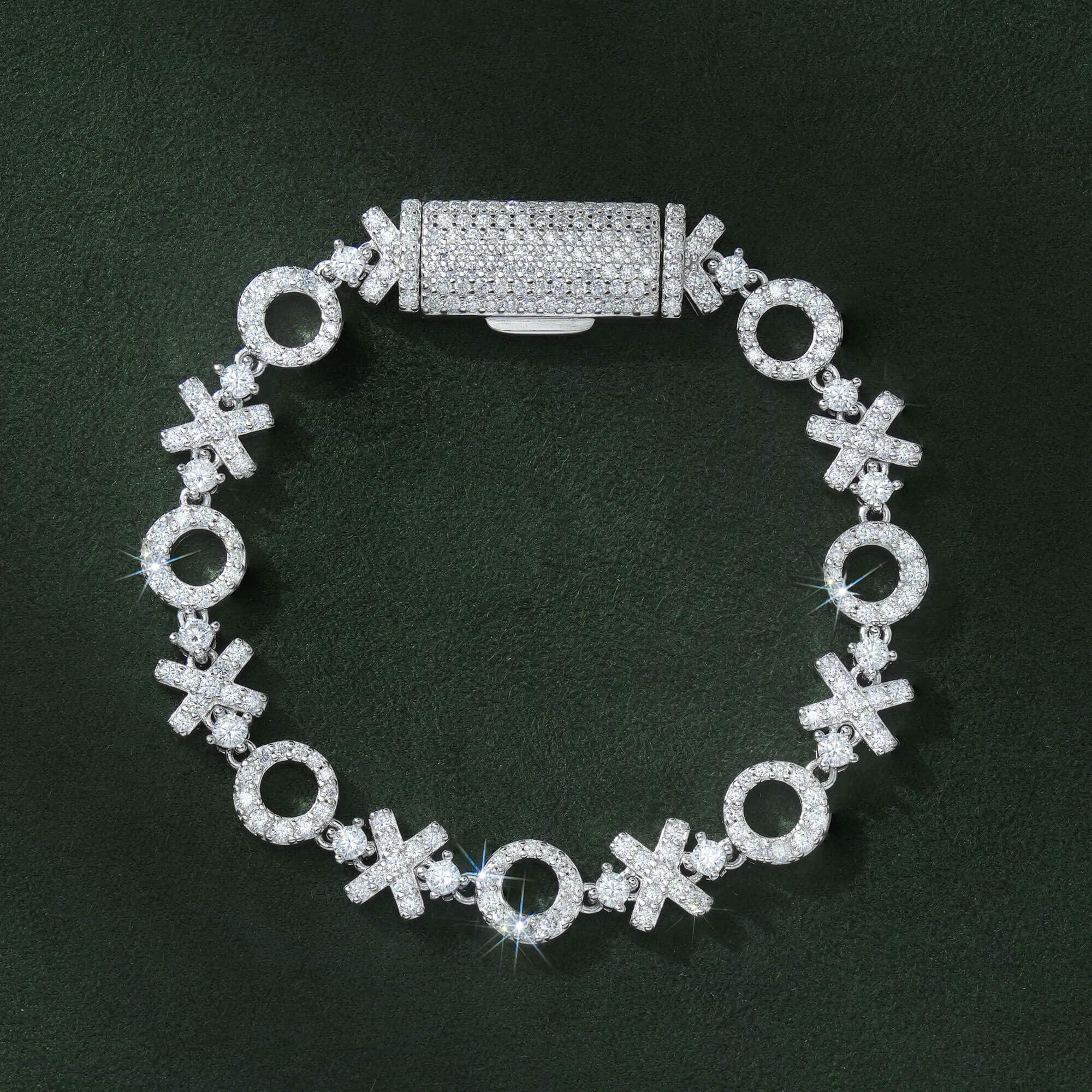 8MM Iced Out XO VVS Moissanite Bracelet by Sommarnox