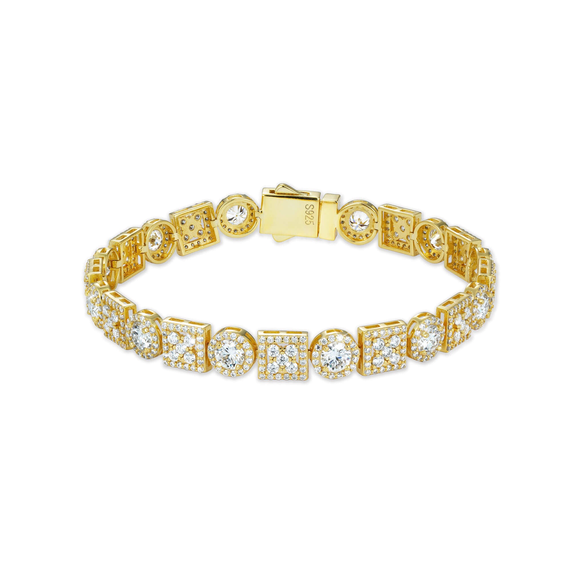 Round Square VVS Moissanite Tennis Bracelet – alternate product view 5