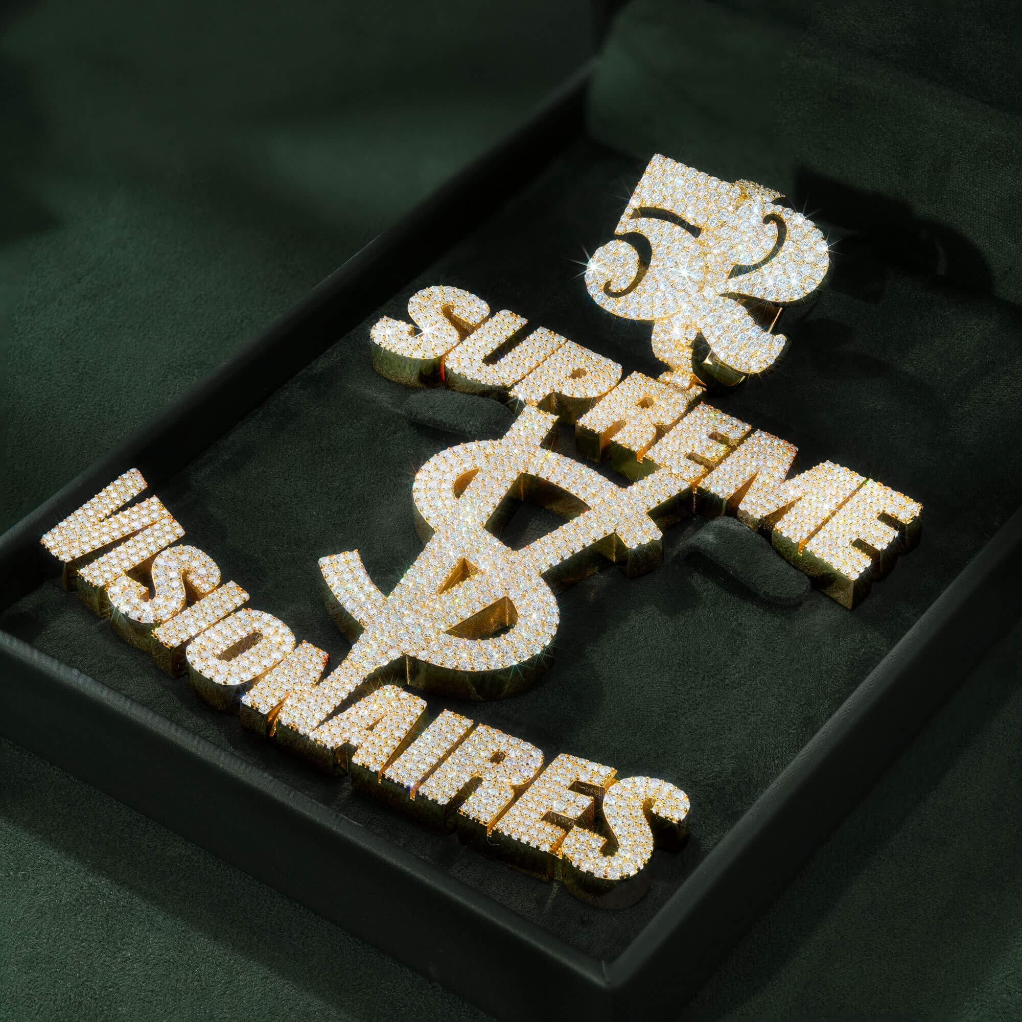Custom SUPREME VISIONAIRES Dollar Sign Pendant