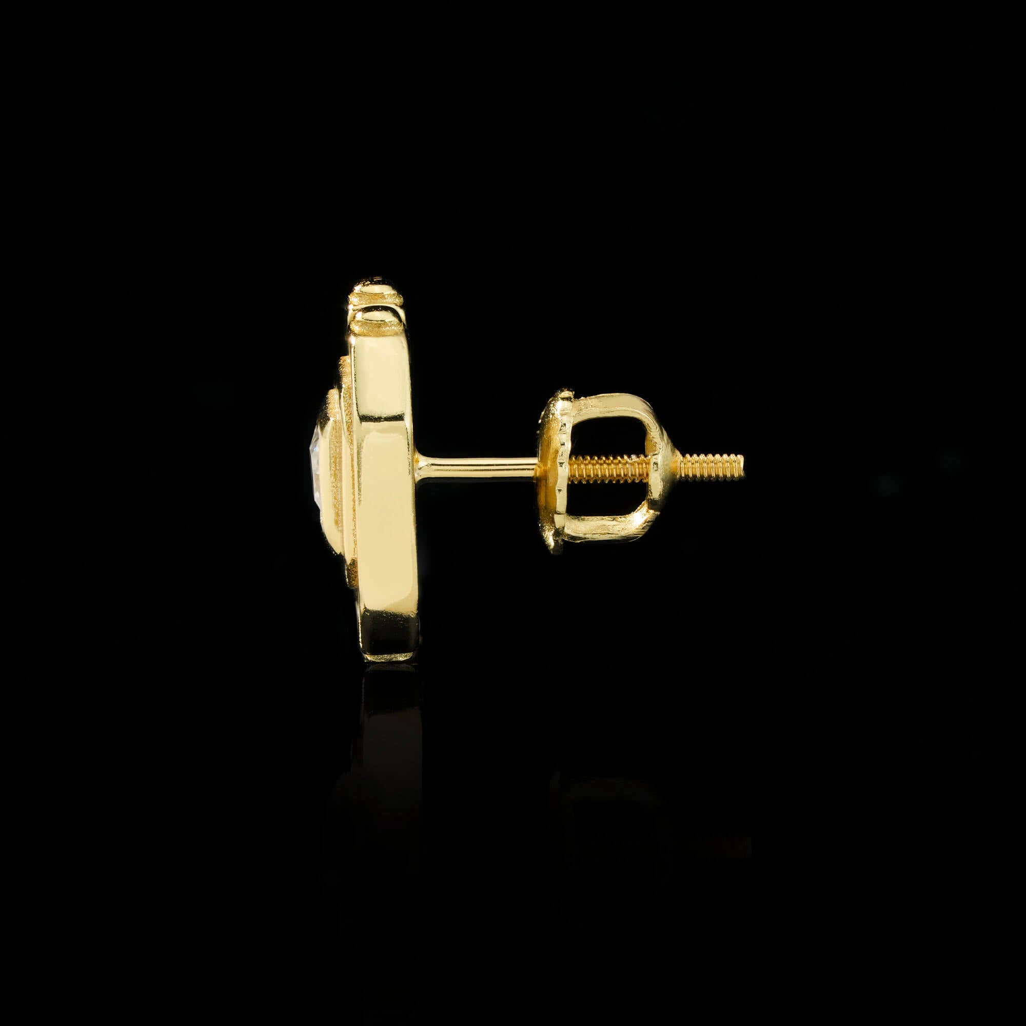 Princess Cut Moissanite Stud Earrings – alternate product view 6
