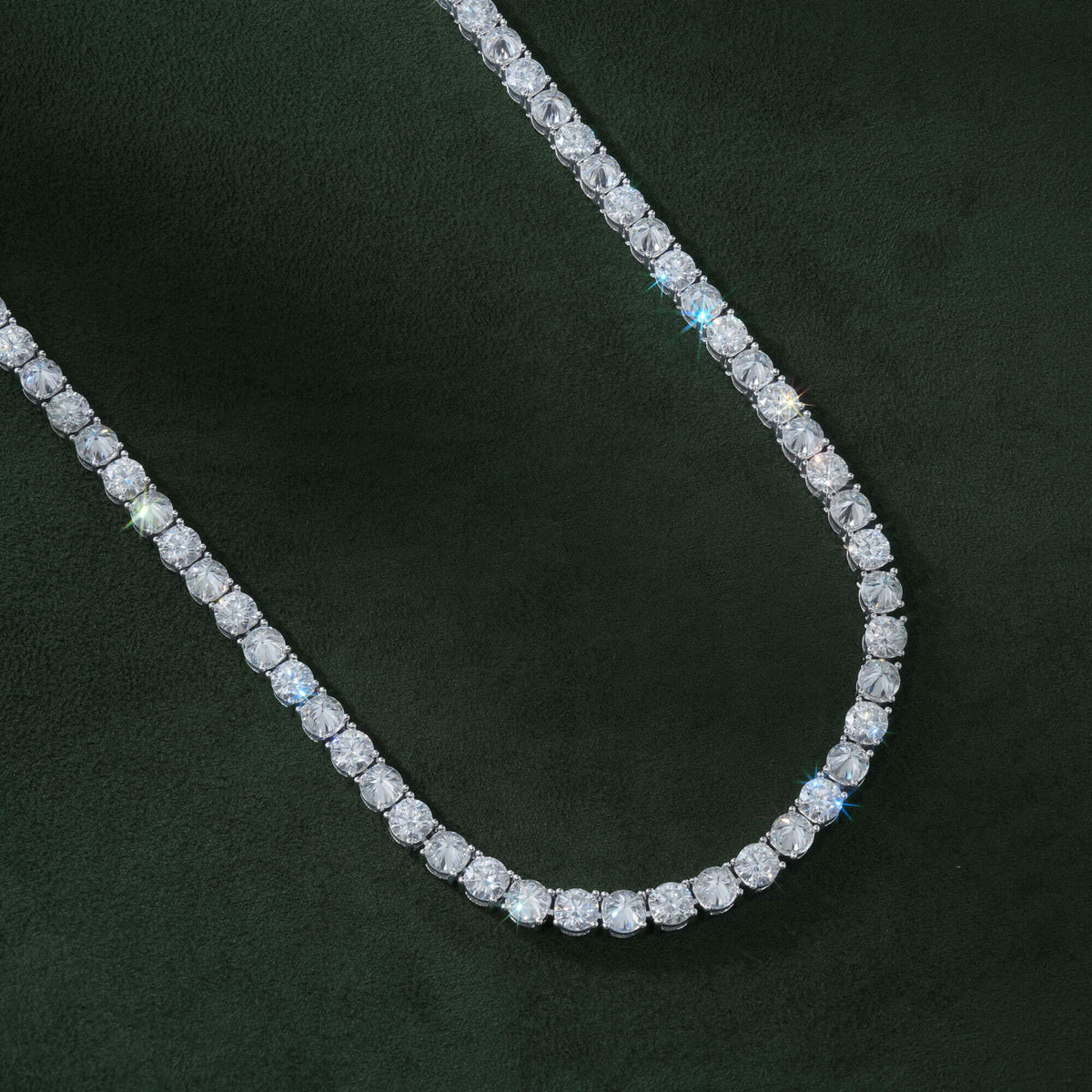 Iced Out Reverse-Set VVS Moissanite Tennis Chain by Sommarnox