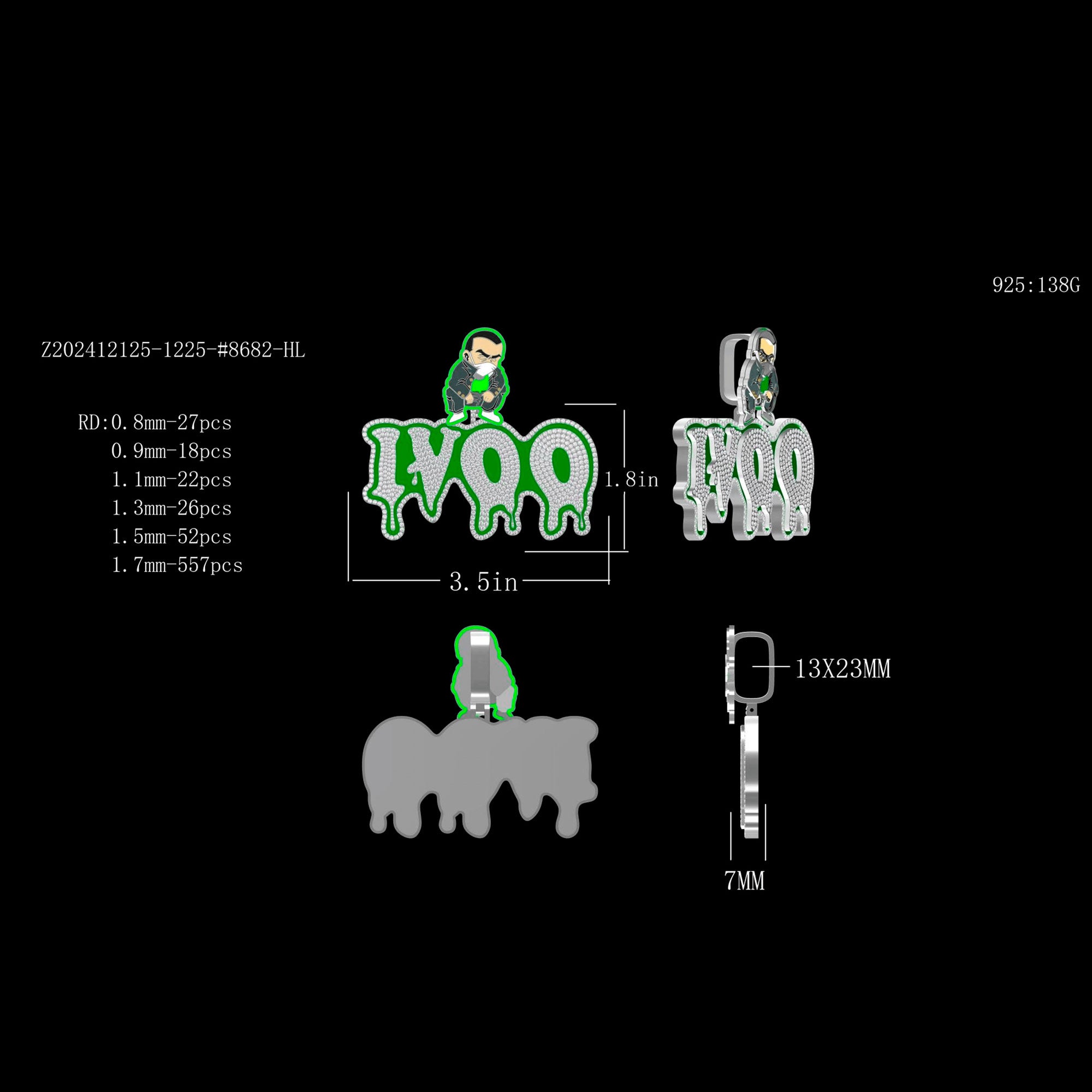 Custom Jewelry Cad Design Deposit（After Placing The Order, We Will Contact You With Jewelry Design.The total amount of custom jewelry that can be deducted）