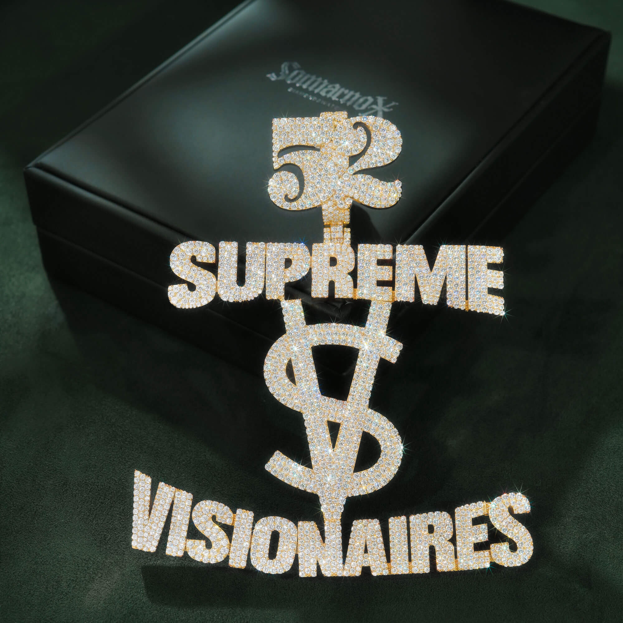 Custom SUPREME VISIONAIRES Dollar Sign Pendant