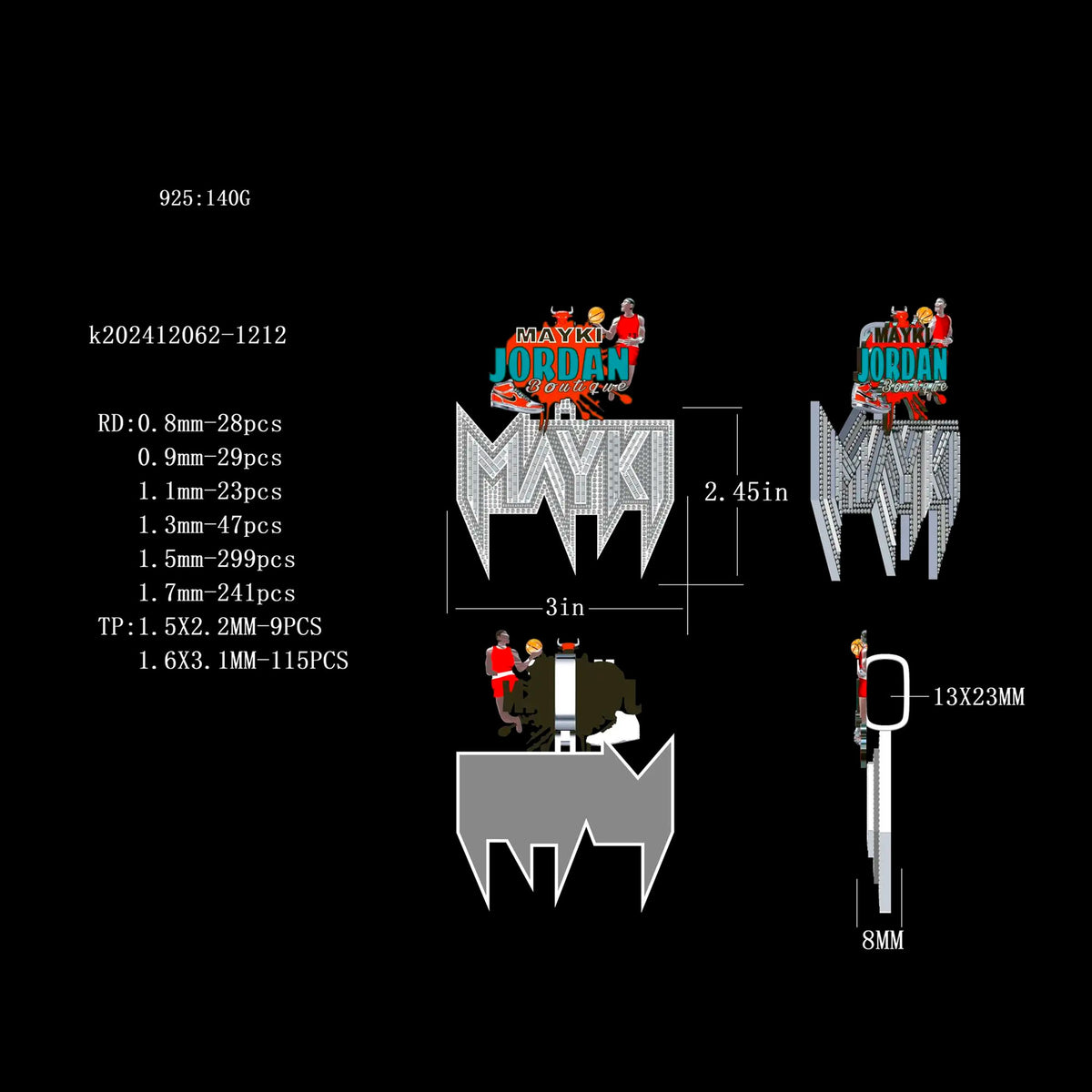 Custom Jewelry CAD Design Deposit – alternate product view 8