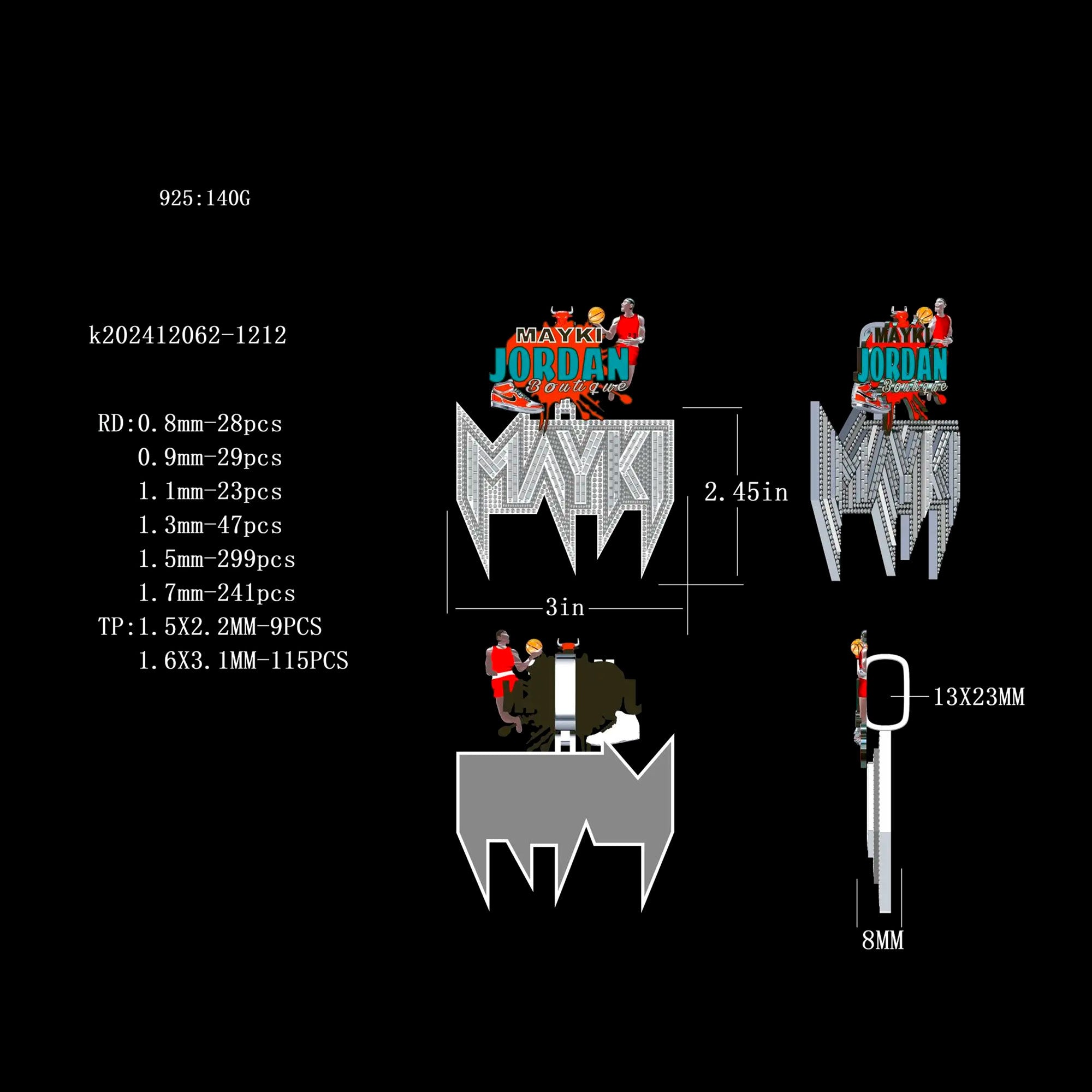 Custom Jewelry Cad Design Deposit（After Placing The Order, We Will Contact You With Jewelry Design.The total amount of custom jewelry that can be deducted）