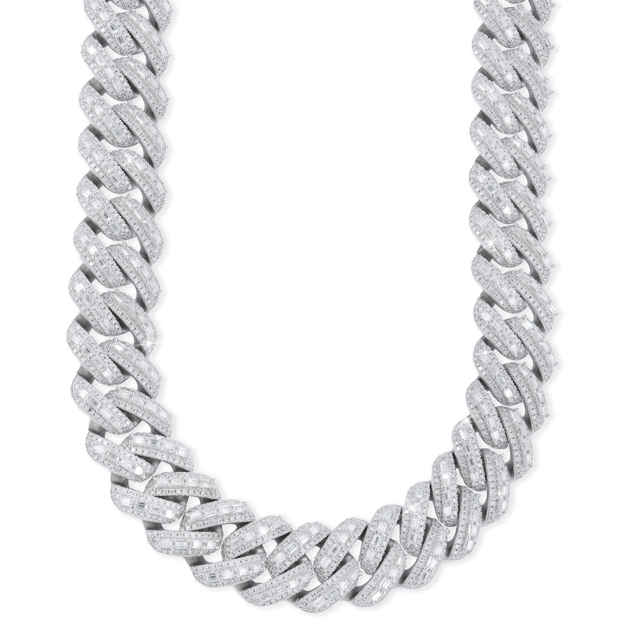 18MM Baguette Moissanite Cuban Link Chain – Iced Out VVS – alternate product view 6