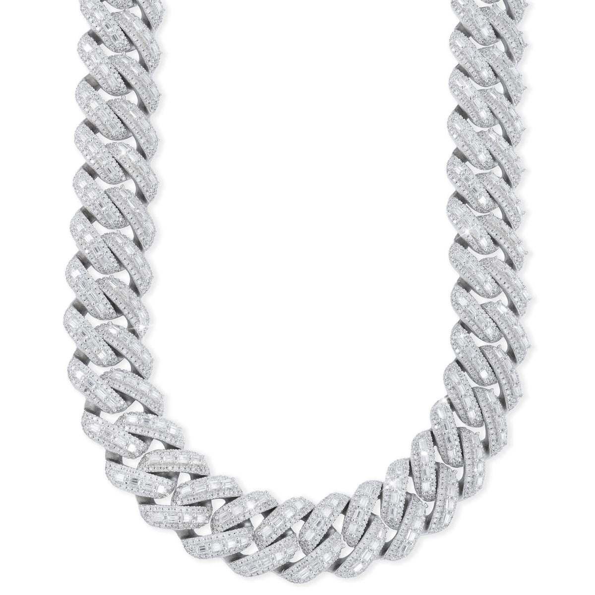 18MM Baguette Moissanite Cuban Link Chain – Iced Out VVS – alternate product view 6