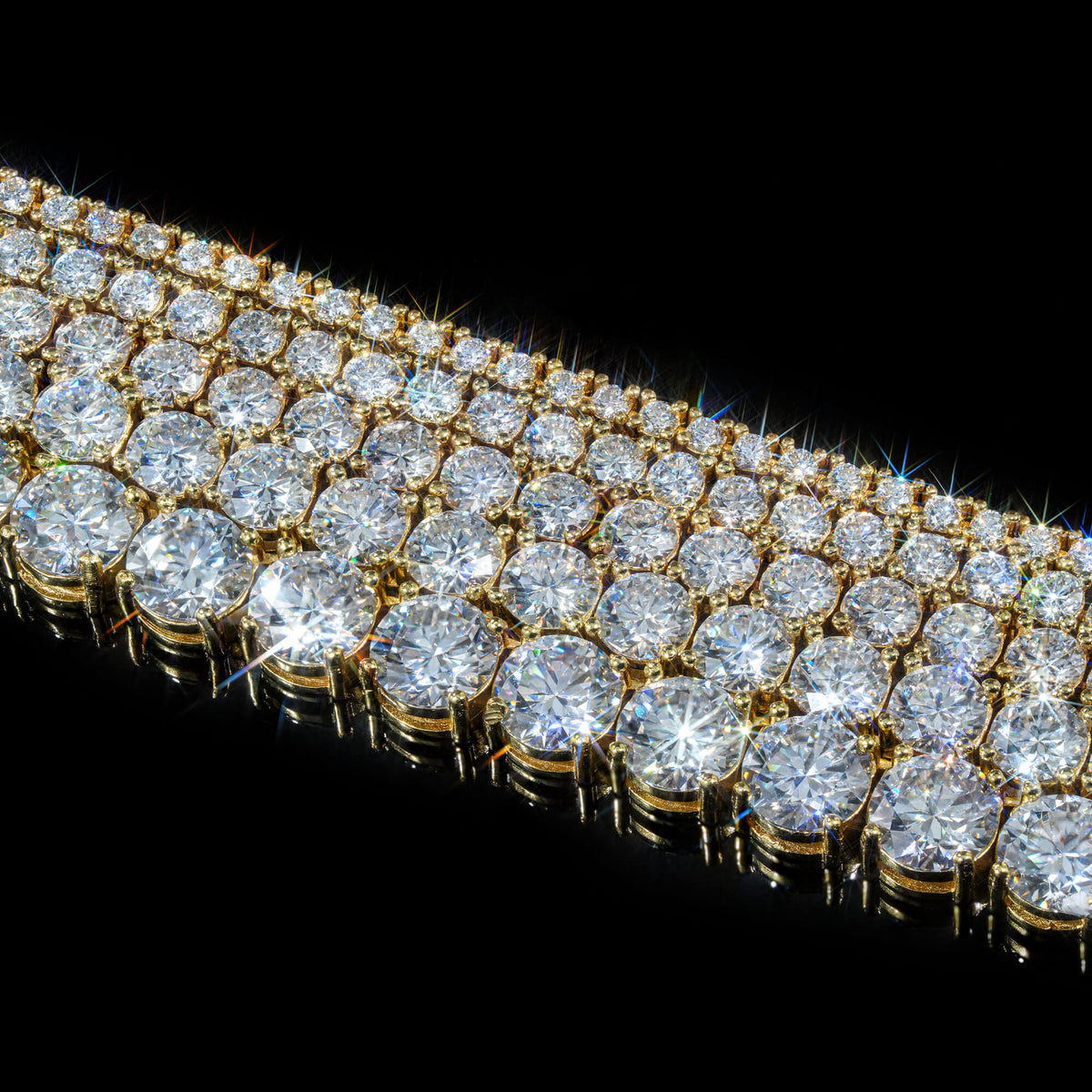 3MM 4MM 5MM 6.5MM Moissanite Tennis Chain Necklace – alternate product view 17