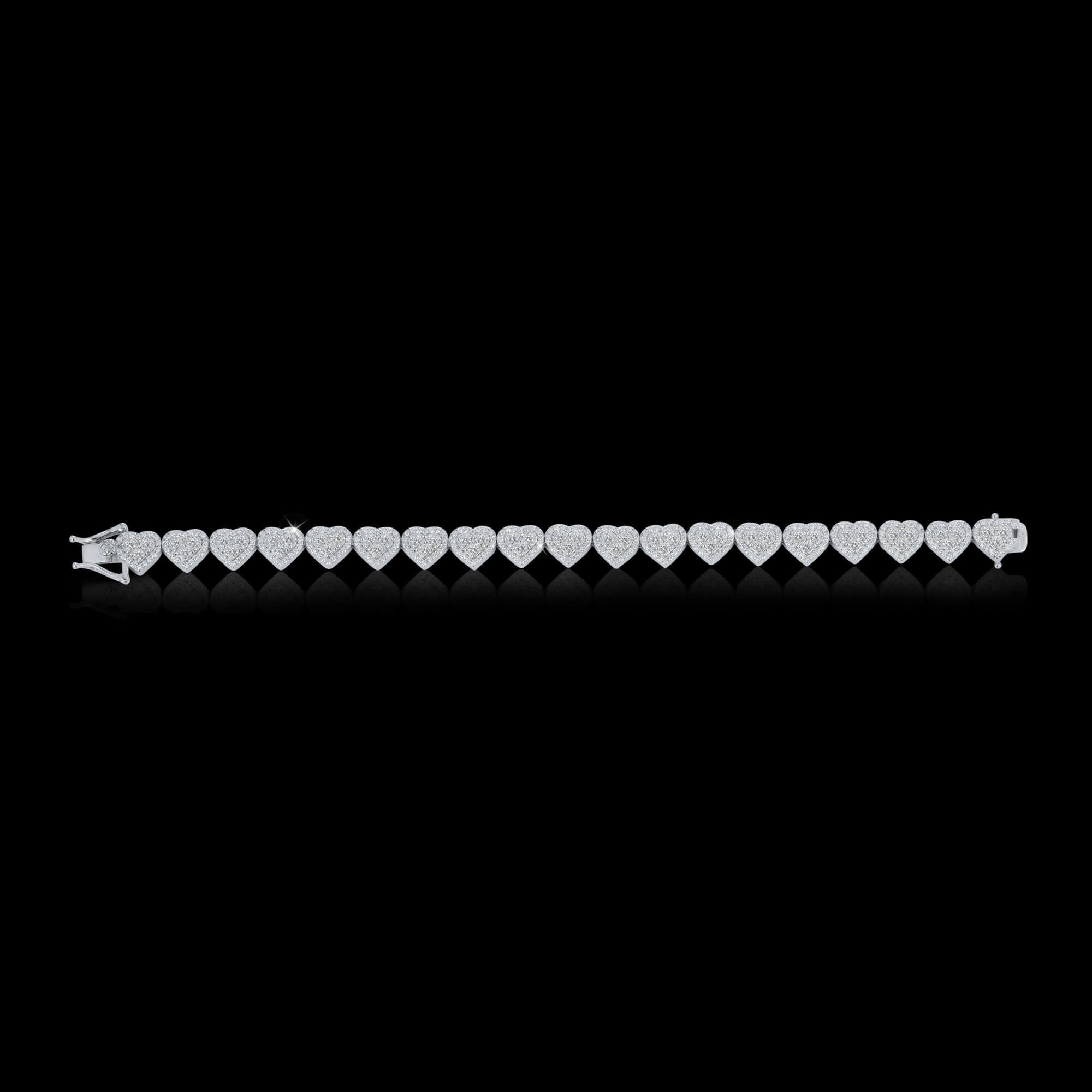 8MM Heart Cuban Link VVS Moissanite Bracelet by Sommarnox