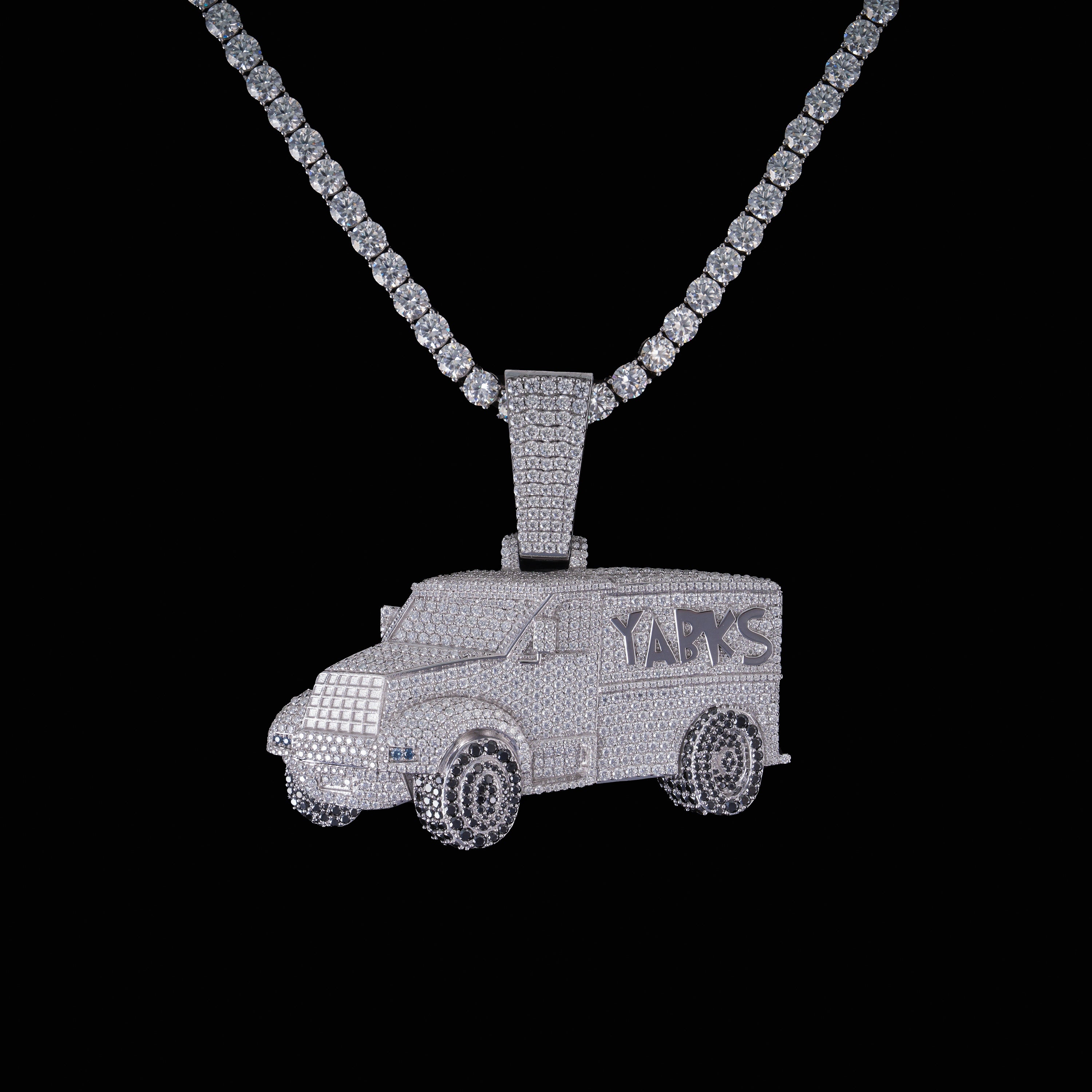 Moissanite YABKS Car Pendant – alternate product view 2