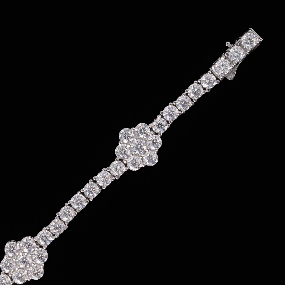 3MM Double Row Tennis Bracelet – Iced Out Moissanite by Sommarnox