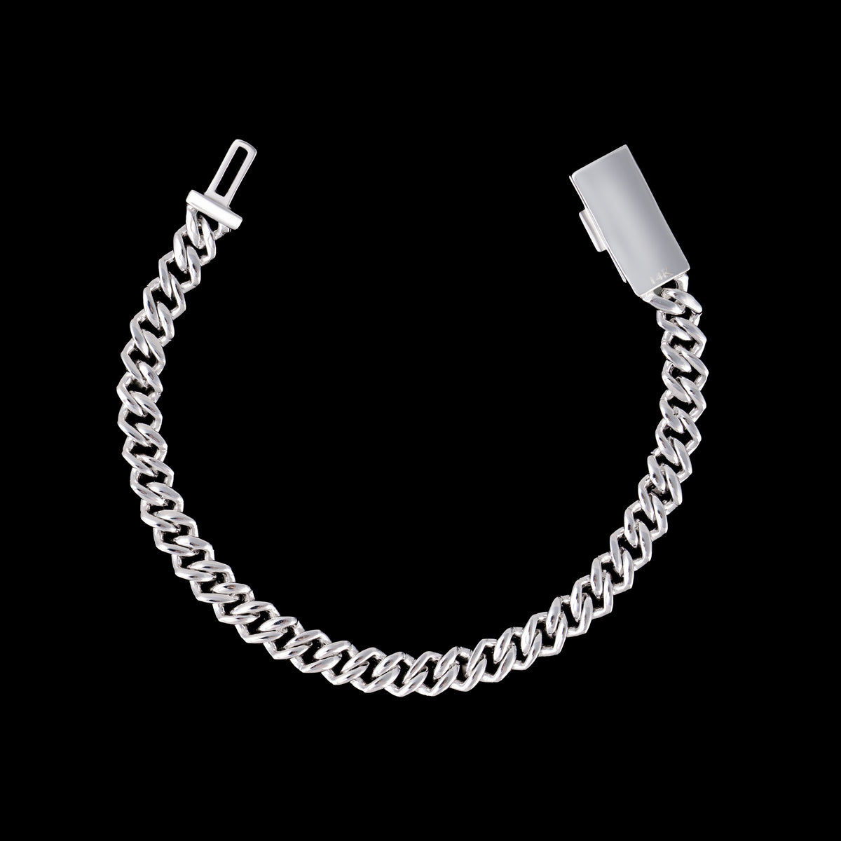 8MM 2 Row Stone Cuban Chain Moissanite Necklace & Bracelet – alternate product view 6