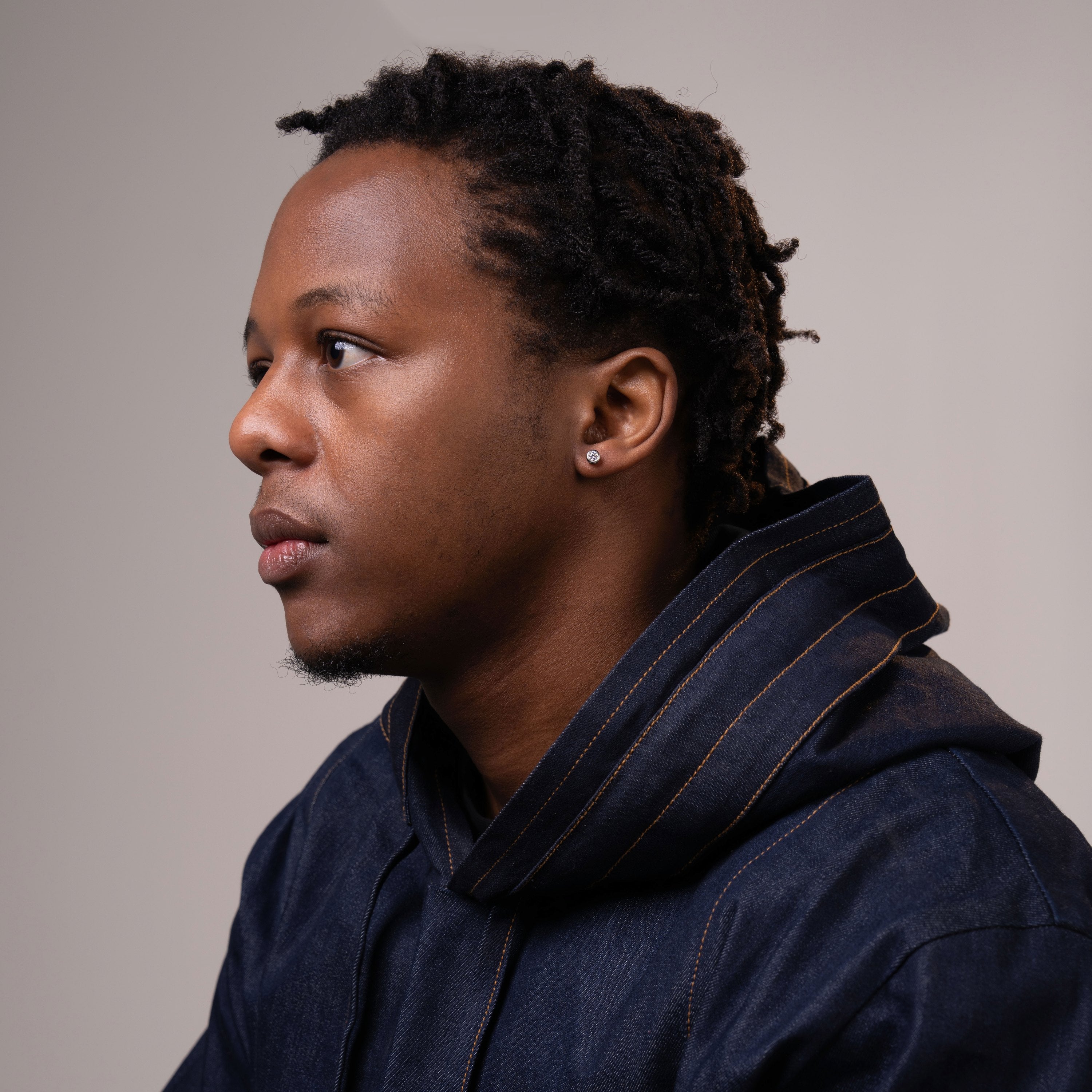 4MM 5MM 6.5MM Round Moissanite Bezel Stud Earrings VVS Minimalist Screw Back – alternate product view 2