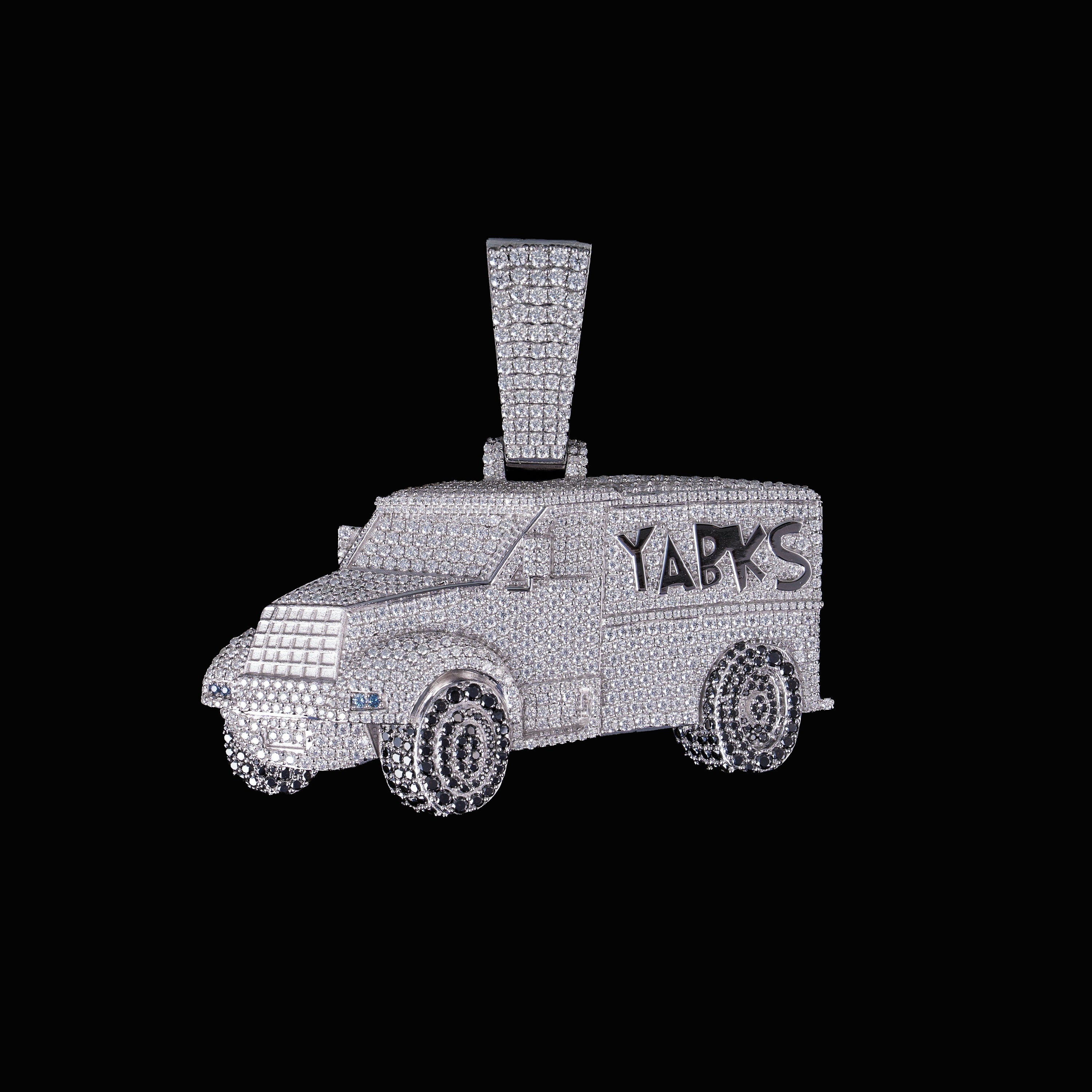 Moissanite YABKS Car Pendant – alternate product view 3