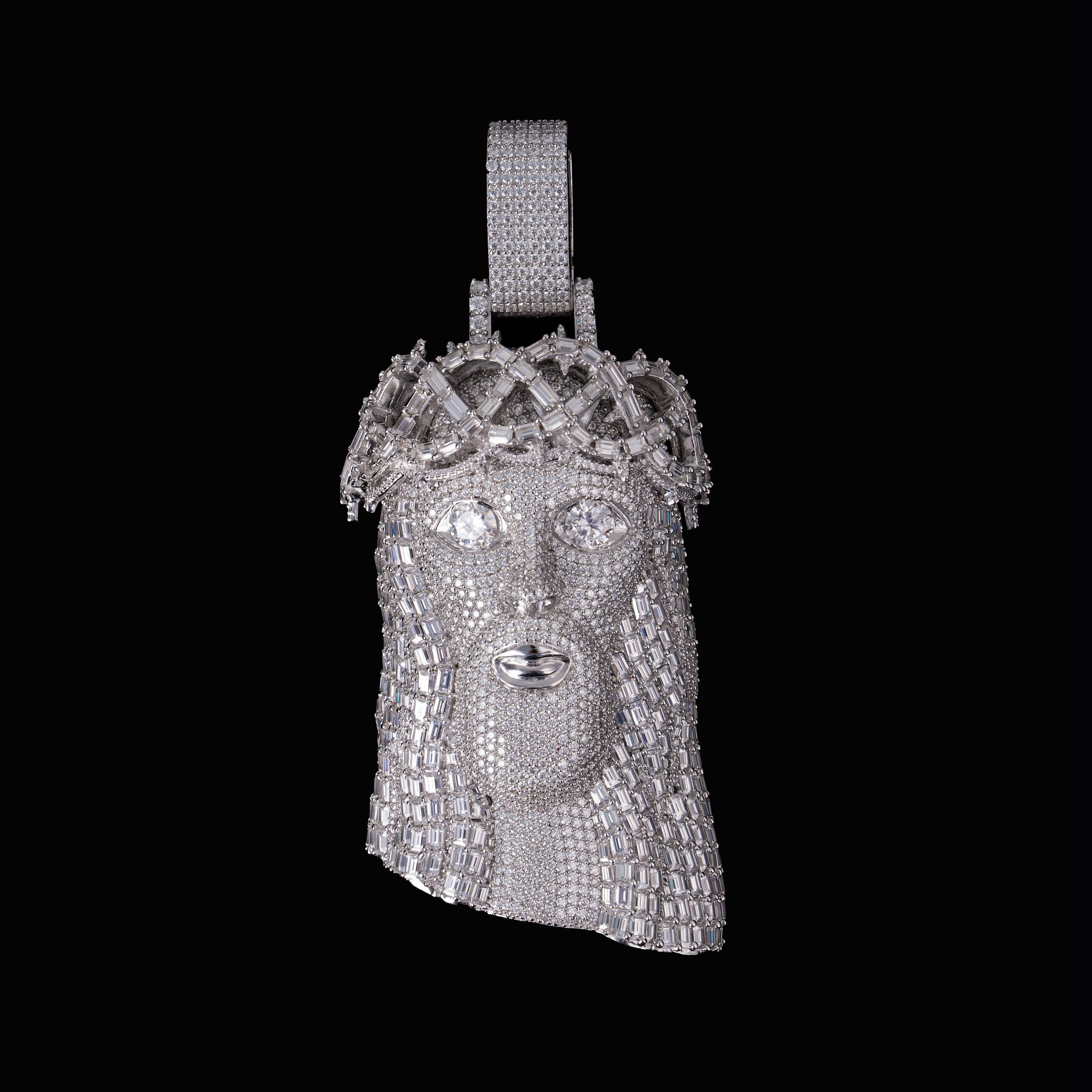 Moissanite Jesus Piece
