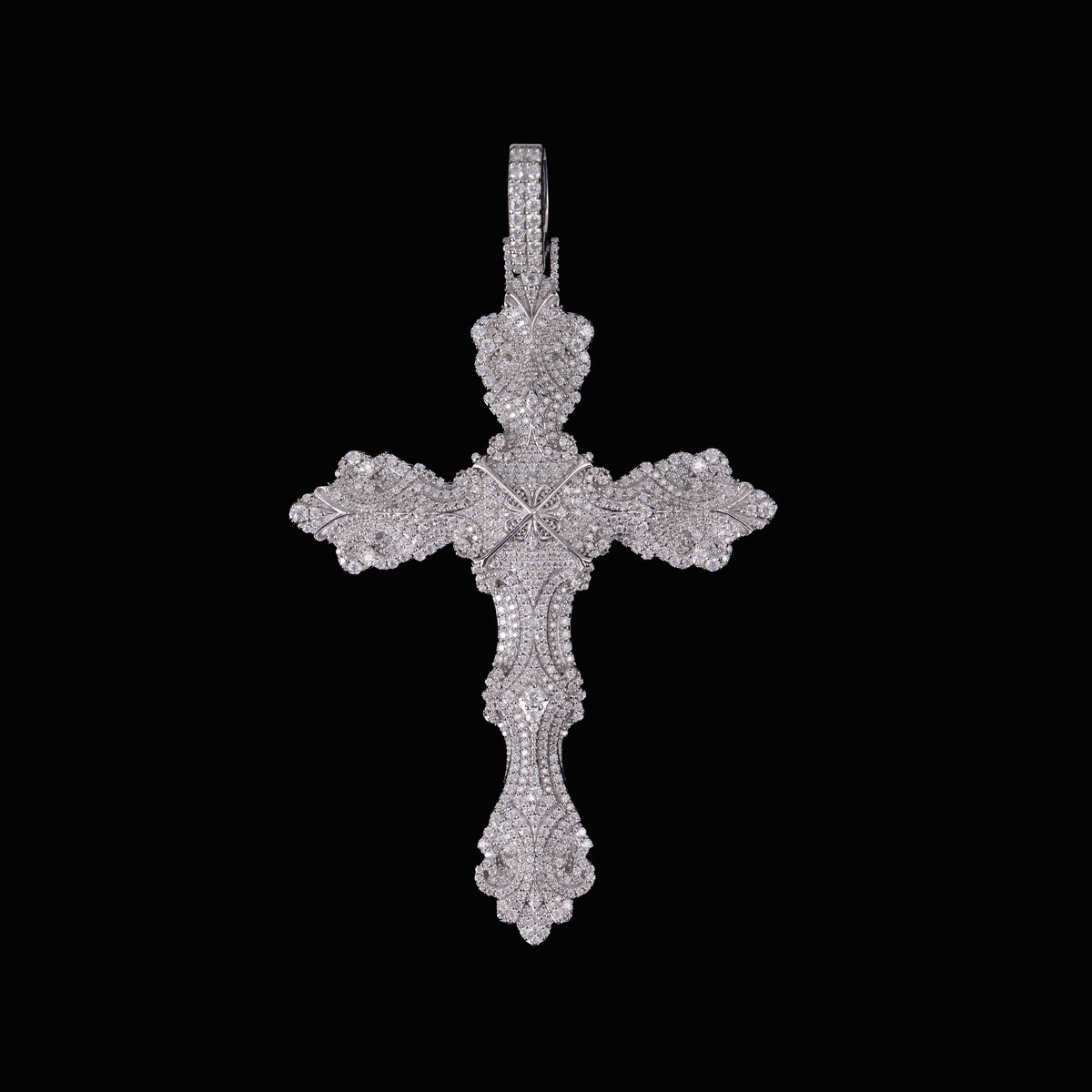Moissanite Wreath Cross Pendant – alternate product view 6