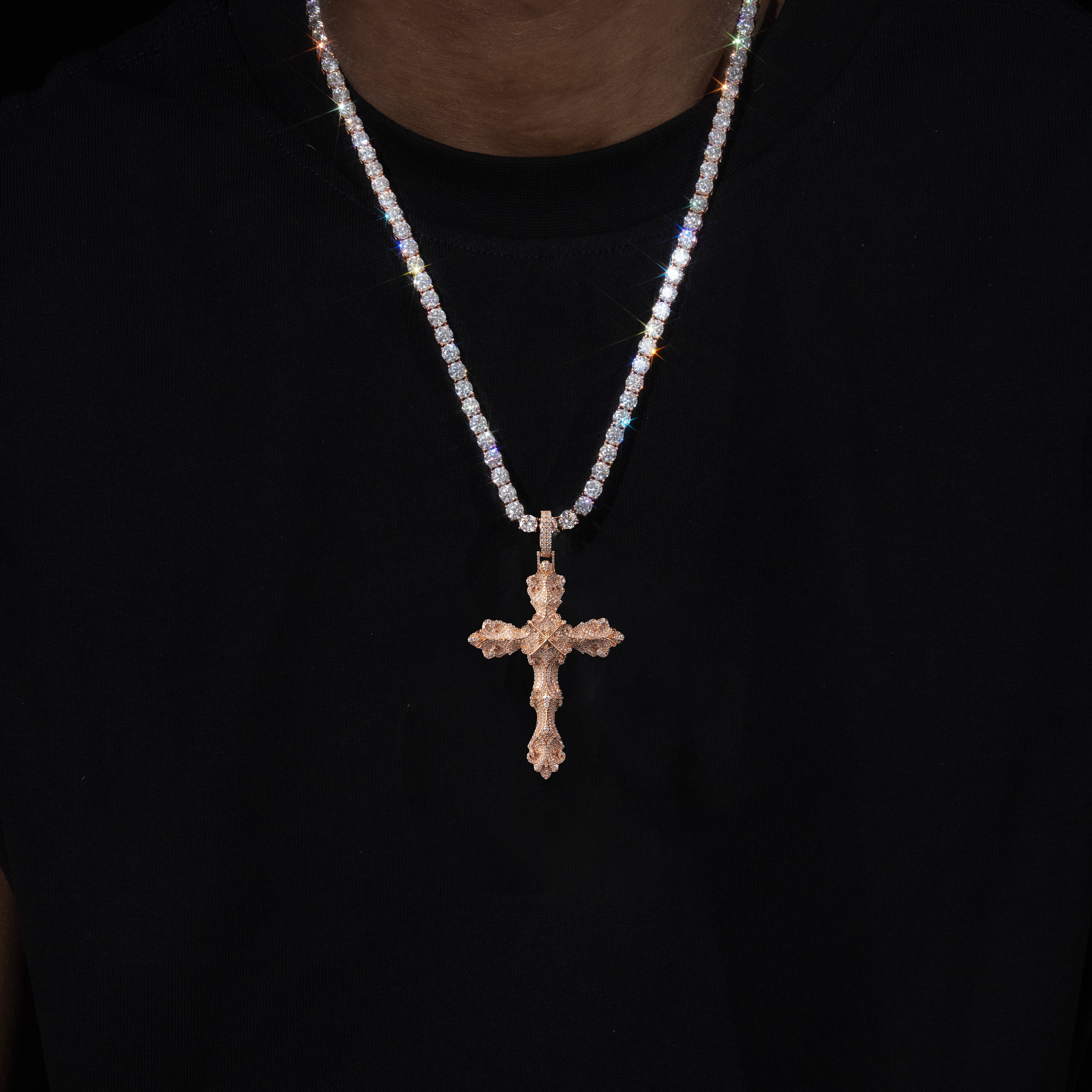 MOISSANITE CROSS PENDANTS