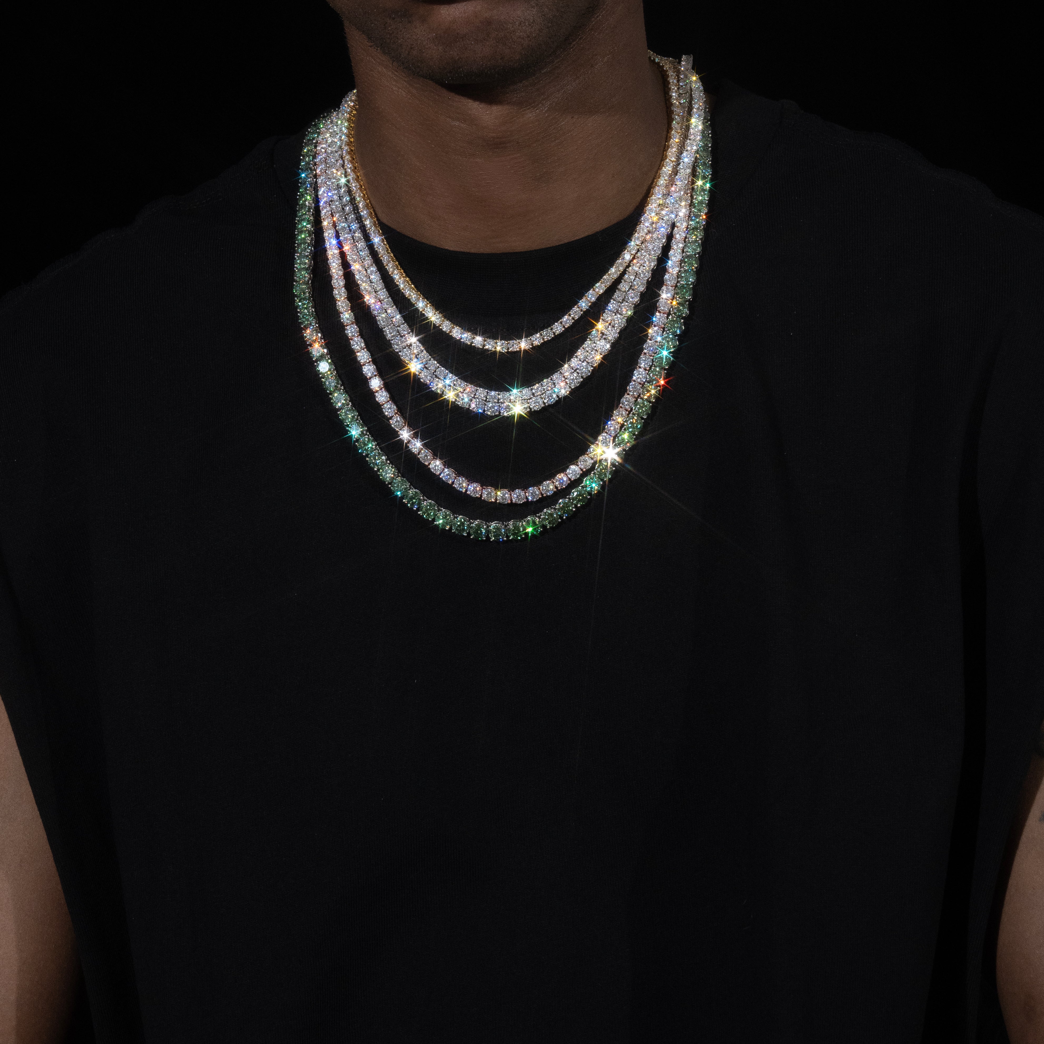 MOISSANITE TENNIS CHAINS