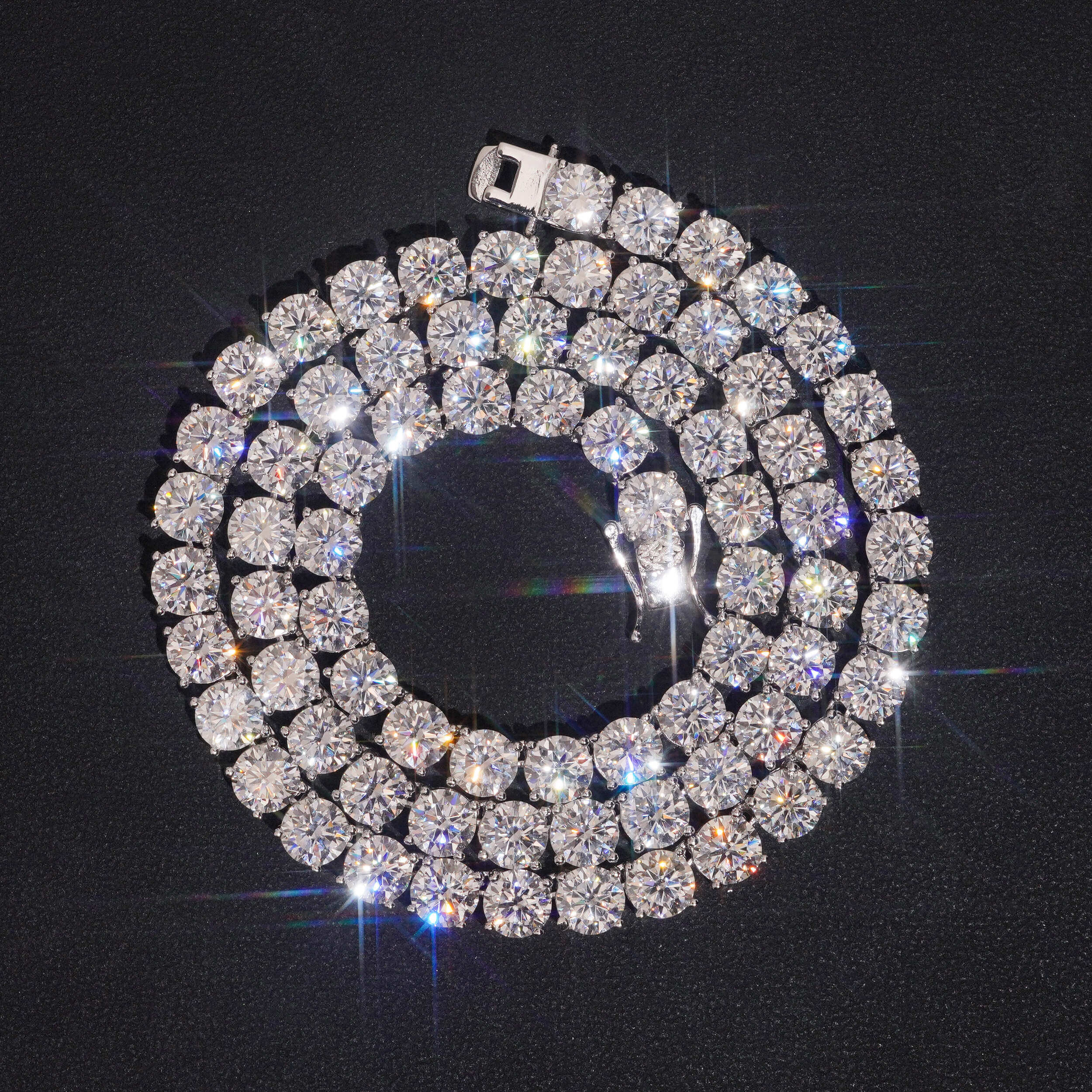 3MM 4MM 5MM 6.5MM Moissanite Tennis Chain Necklace