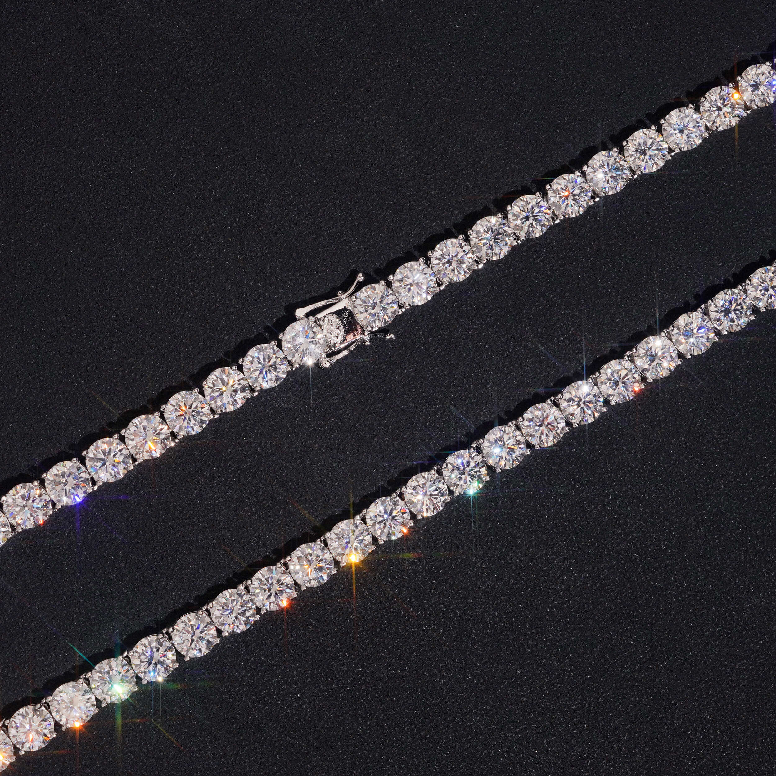 3MM 4MM 5MM 6.5MM Moissanite Tennis Chain Necklace