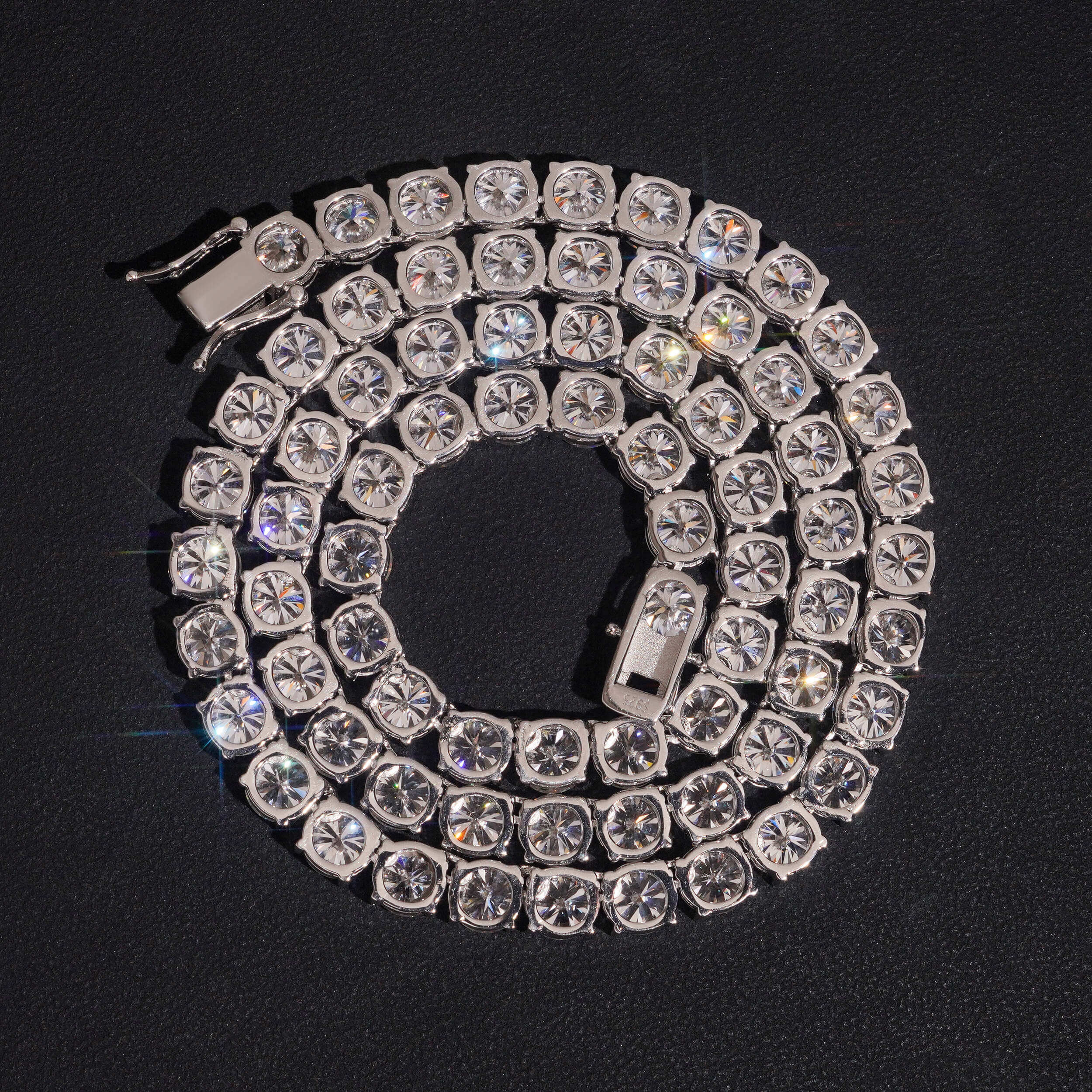 3MM 4MM 5MM 6.5MM Moissanite Tennis Chain Necklace