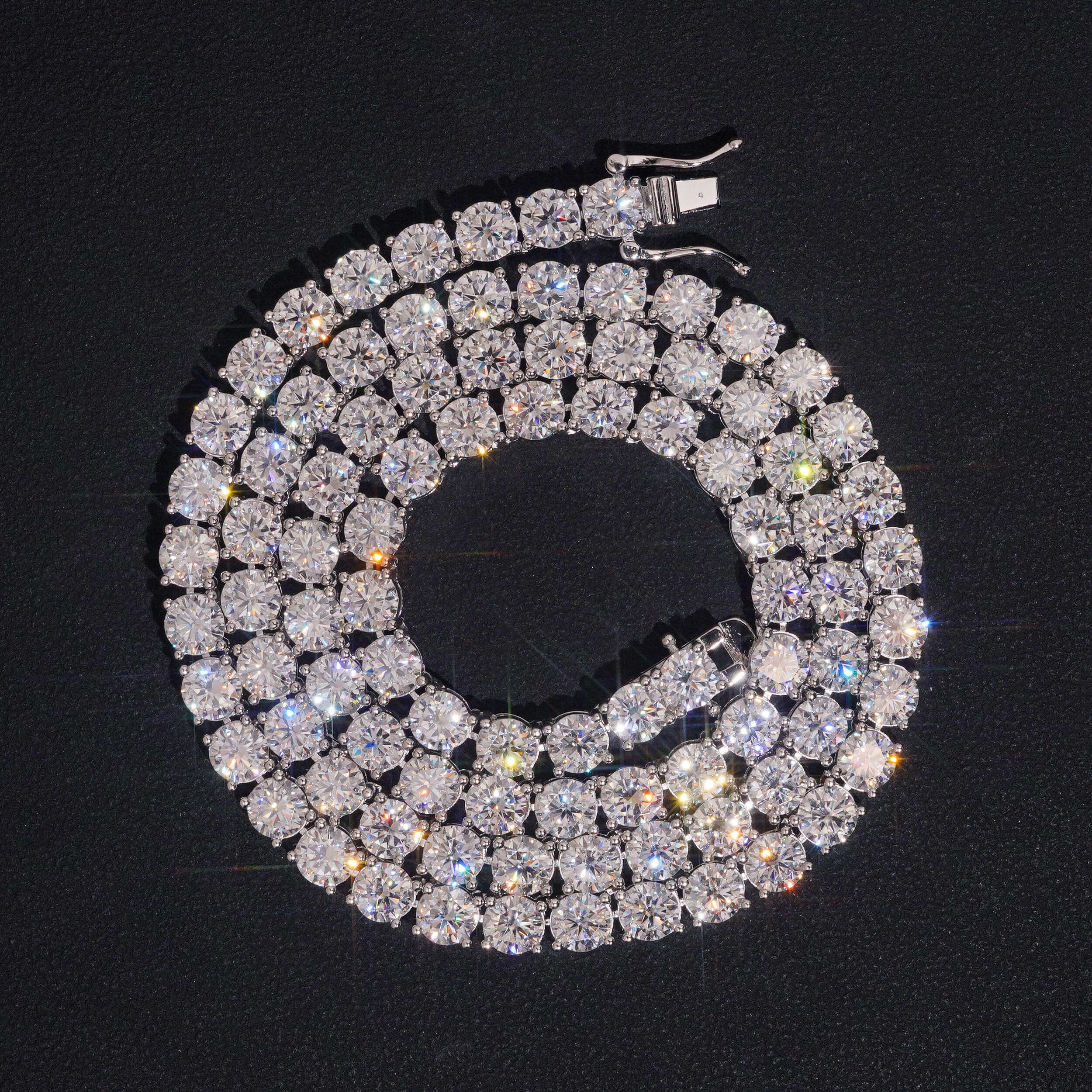 3MM 4MM 5MM 6.5MM Moissanite Tennis Chain Necklace