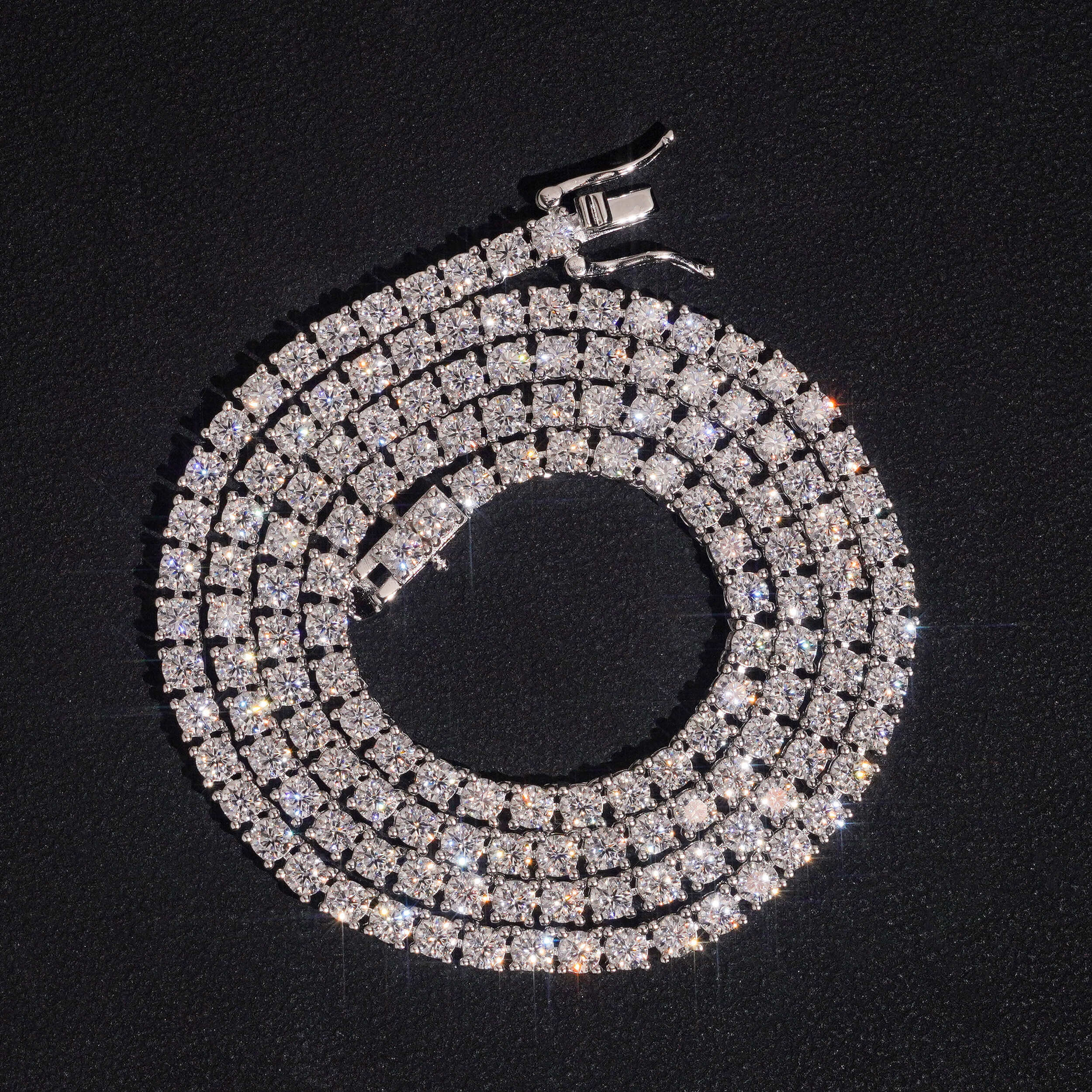 3MM 4MM 5MM 6.5MM Moissanite Tennis Chain Necklace