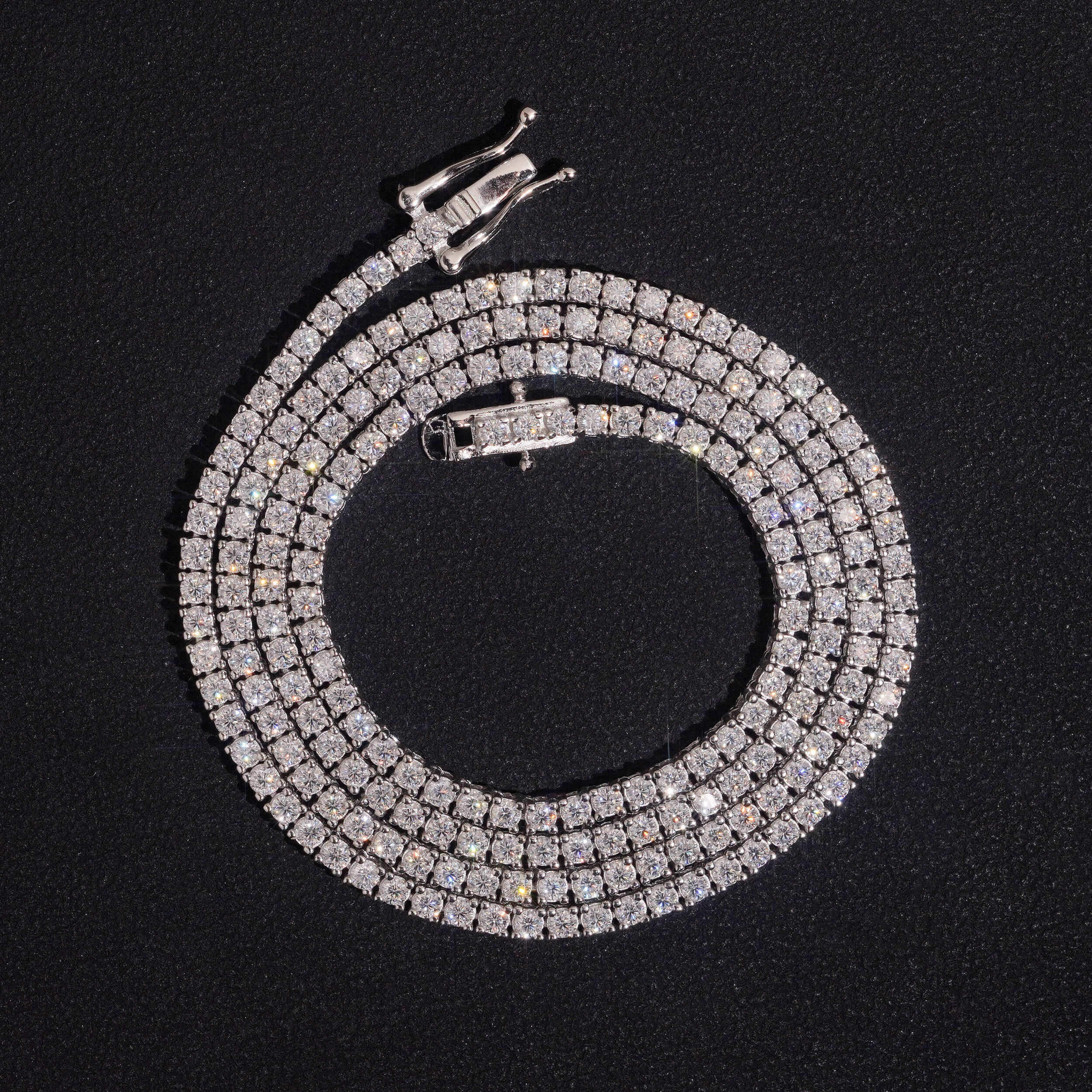 3MM 4MM 5MM 6.5MM Moissanite Tennis Chain Necklace