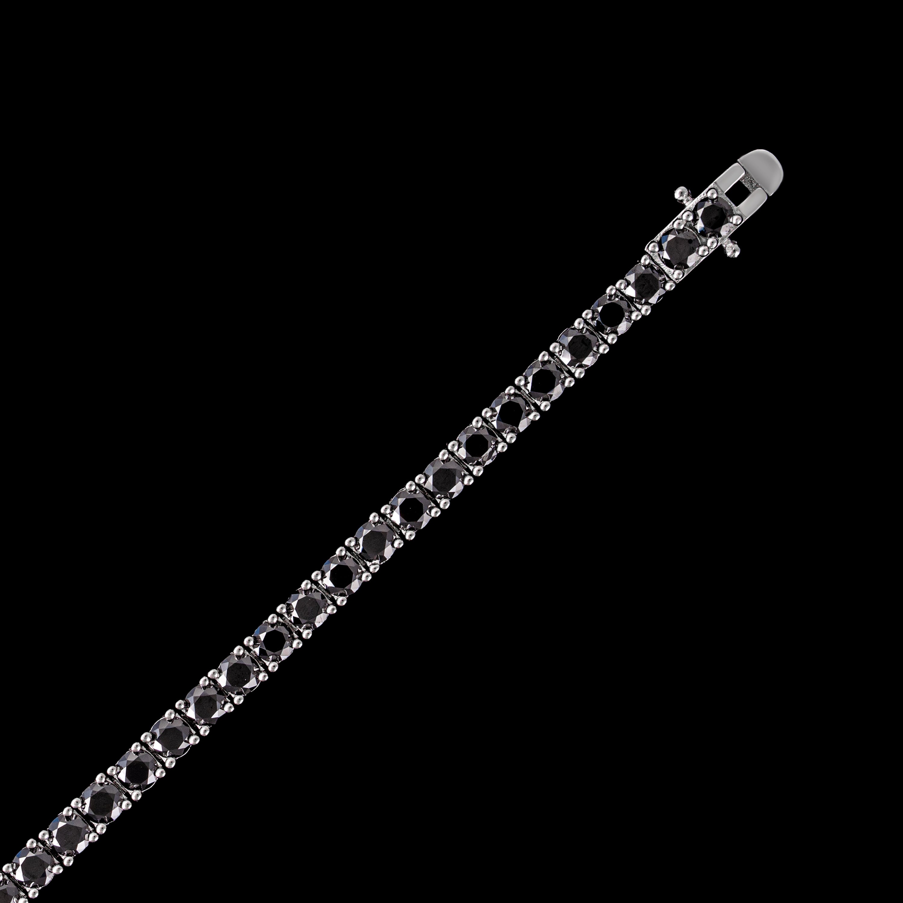 3MM 3.5MM 4MM 5MM 6.5MM Black Moissanite Tennis Chain Necklace & Bracelet – alternate product view 6