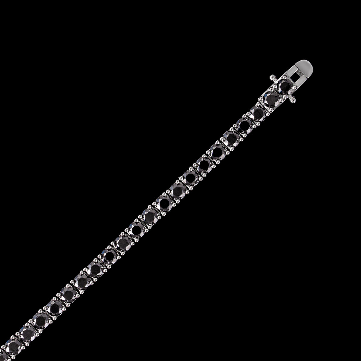 3MM 3.5MM 4MM 5MM 6.5MM Black Moissanite Tennis Chain Necklace & Bracelet – alternate product view 6